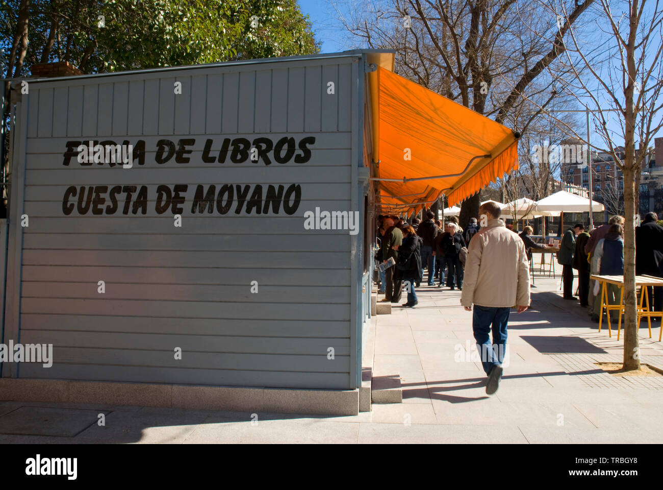 Book fair. Cuesta de Moyano street, Madrid, Spain Stock Photo - Alamy