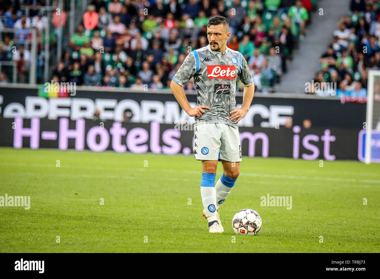 Wolfsburg Germany August 11 2018 soccer player M rio Rui