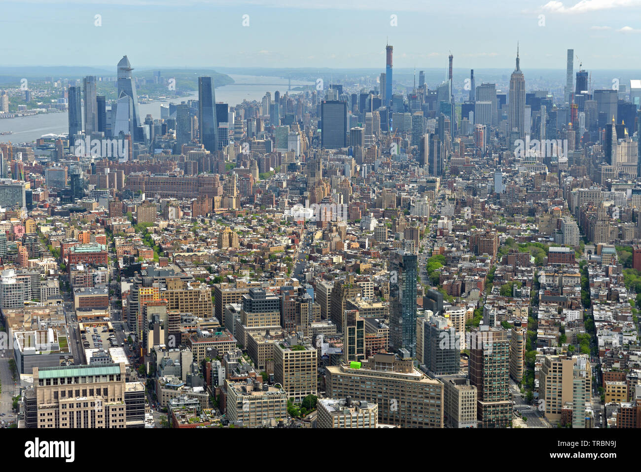 NEW YORK, View of skyscrapers of Manhattan Stock Photo