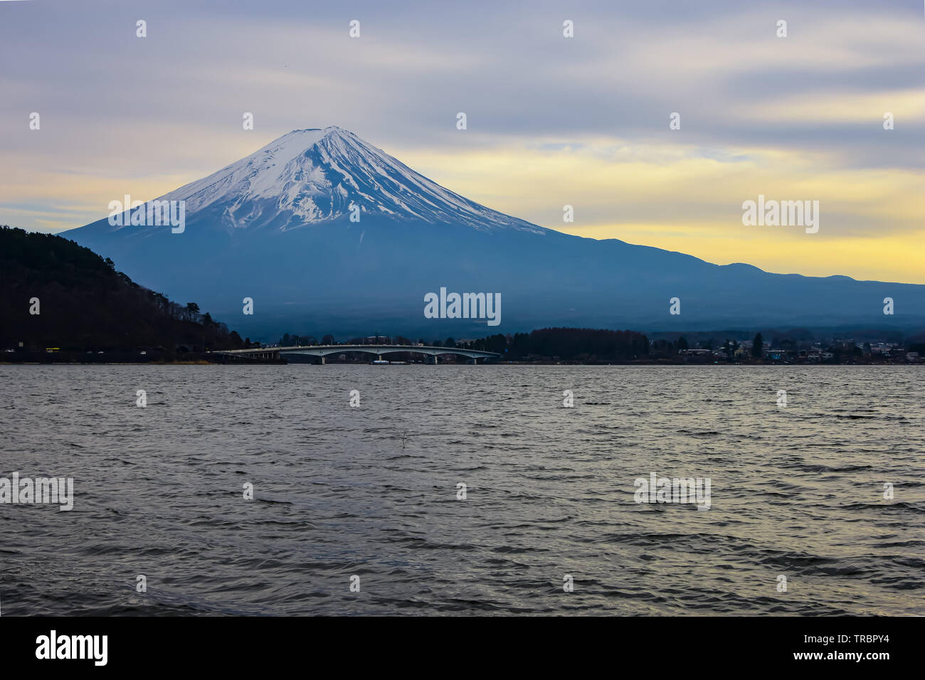 Mount Fuji and Lake kawaguchiko, Japan Stock Photo - Alamy