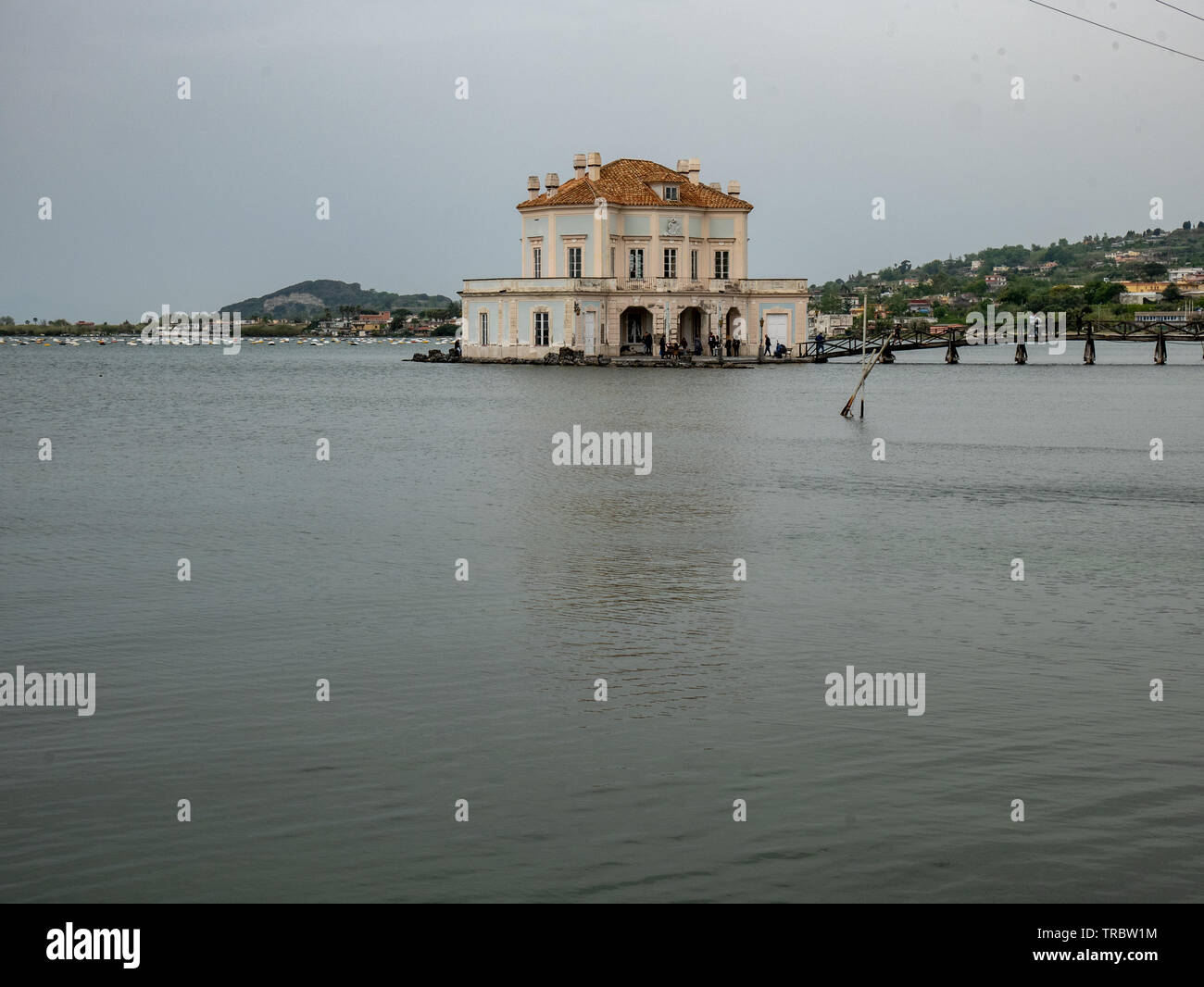 Casina Vanvitelliana, casino di caccia del Re realizzata dal Vanvitelli sul lago del Fusaro Stock Photo