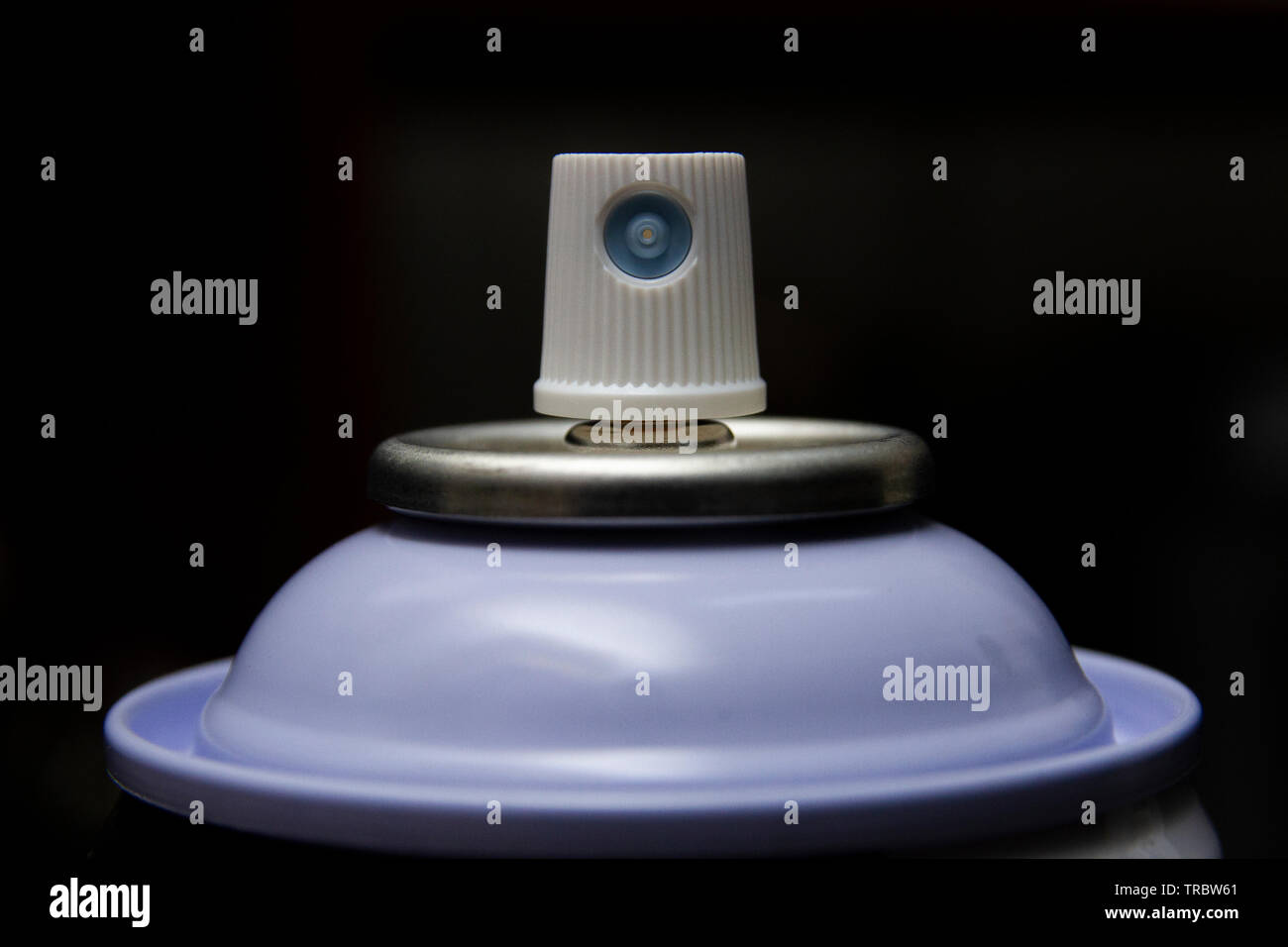 Spray paint can nozzle closeup picture Stock Photo Alamy