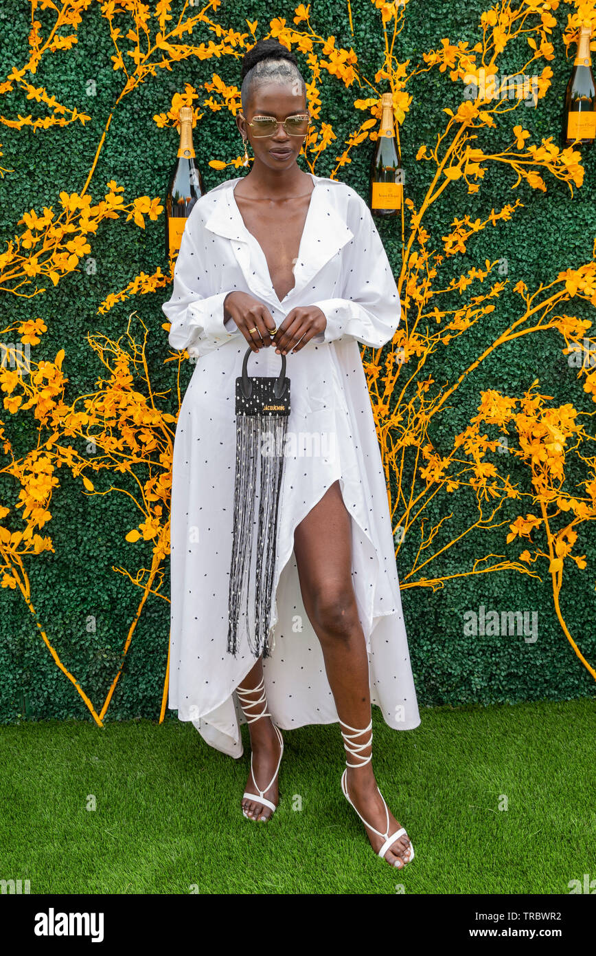 Liberty State Park, NJ - June 1, 2019: Aamito attends 12th Annual Veuve  Clicquot Polo Classic at Liberty State Park Stock Photo - Alamy