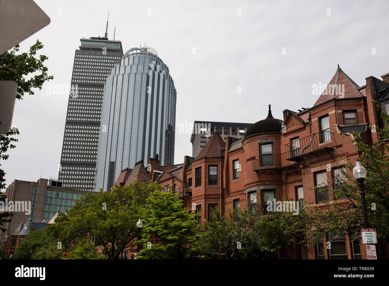 The Prudential Building and the skyscraper 111 Huntington Avenue