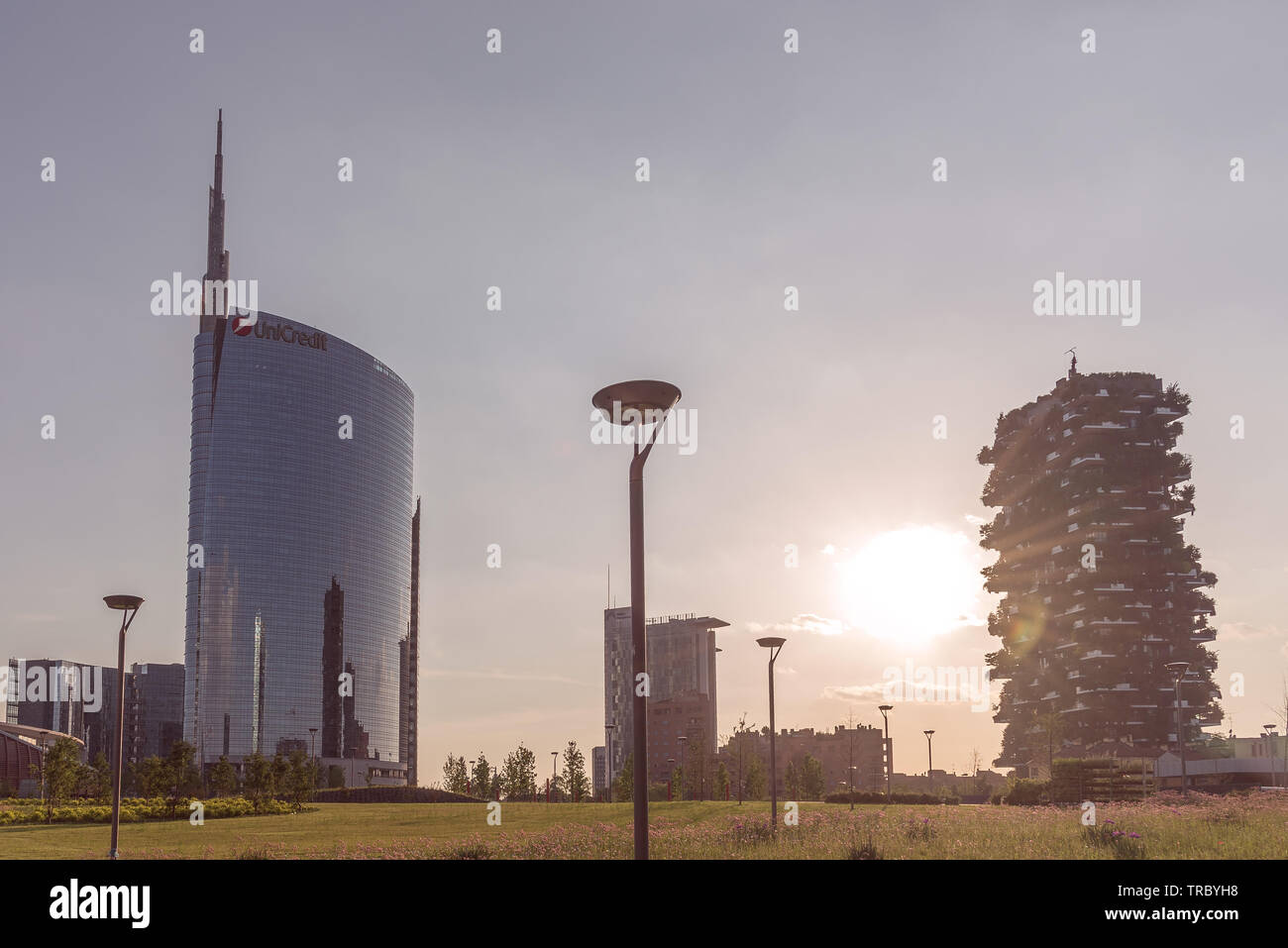Milan cityscape Stock Photo