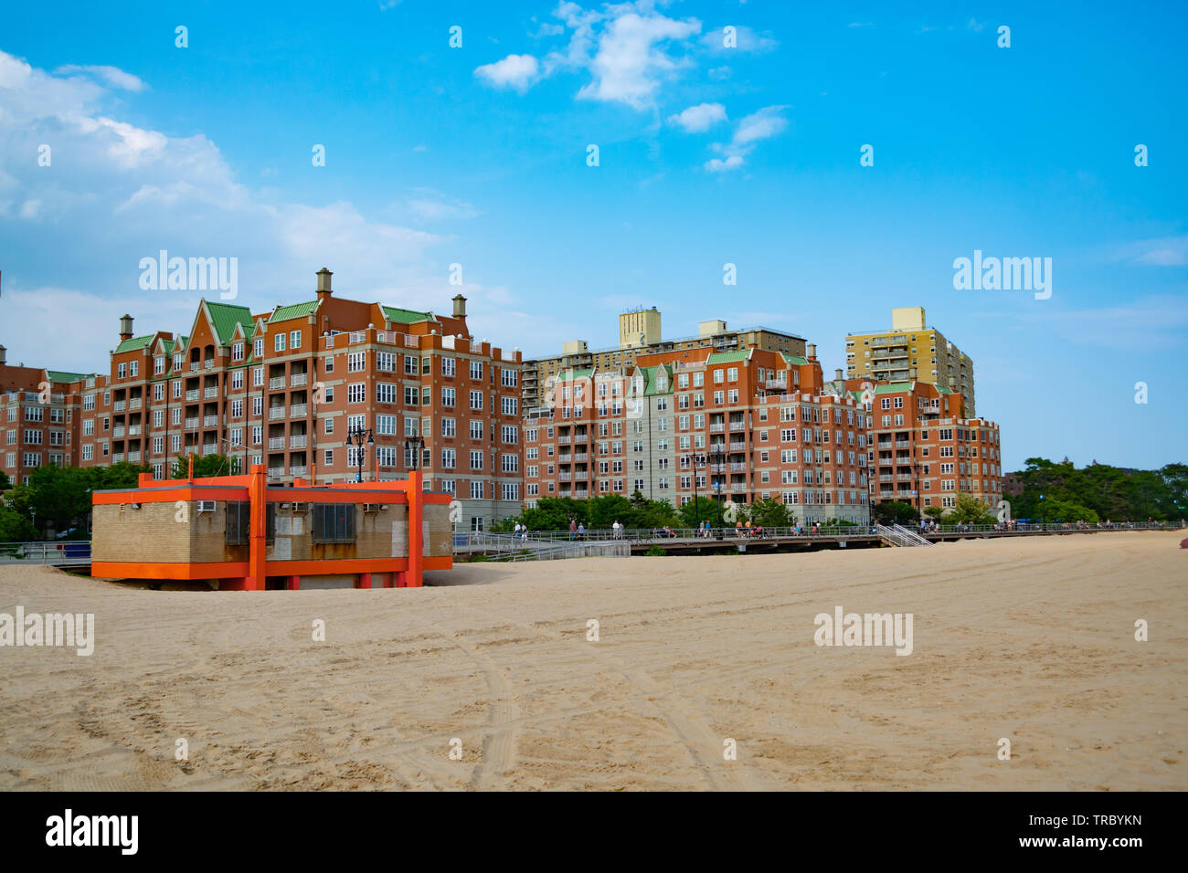 luxury apartment building complex Oceana at Brighton Beach, Brooklyn