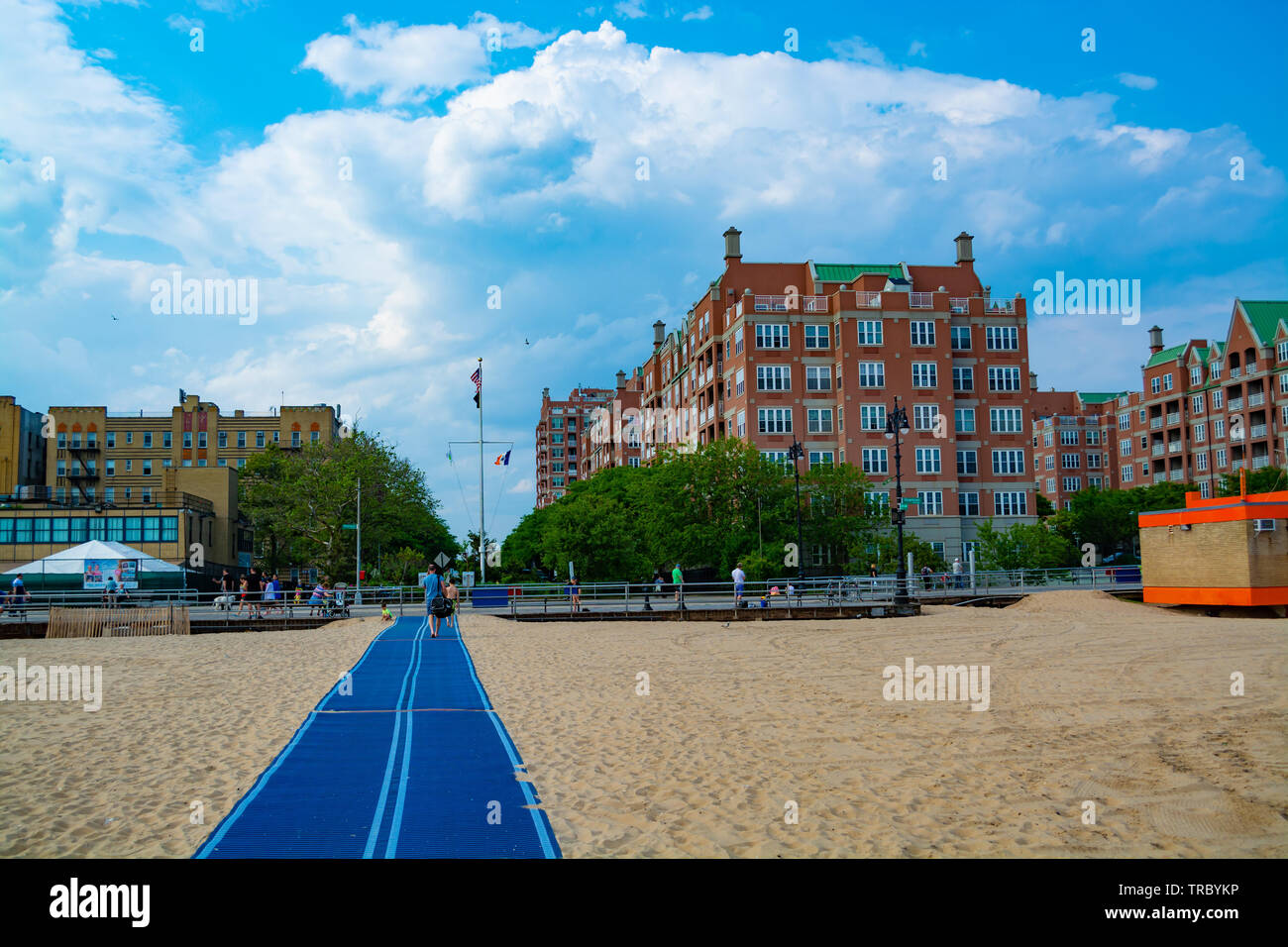 luxury apartment building complex Oceana at Brighton Beach, Brooklyn, New York Stock Photo