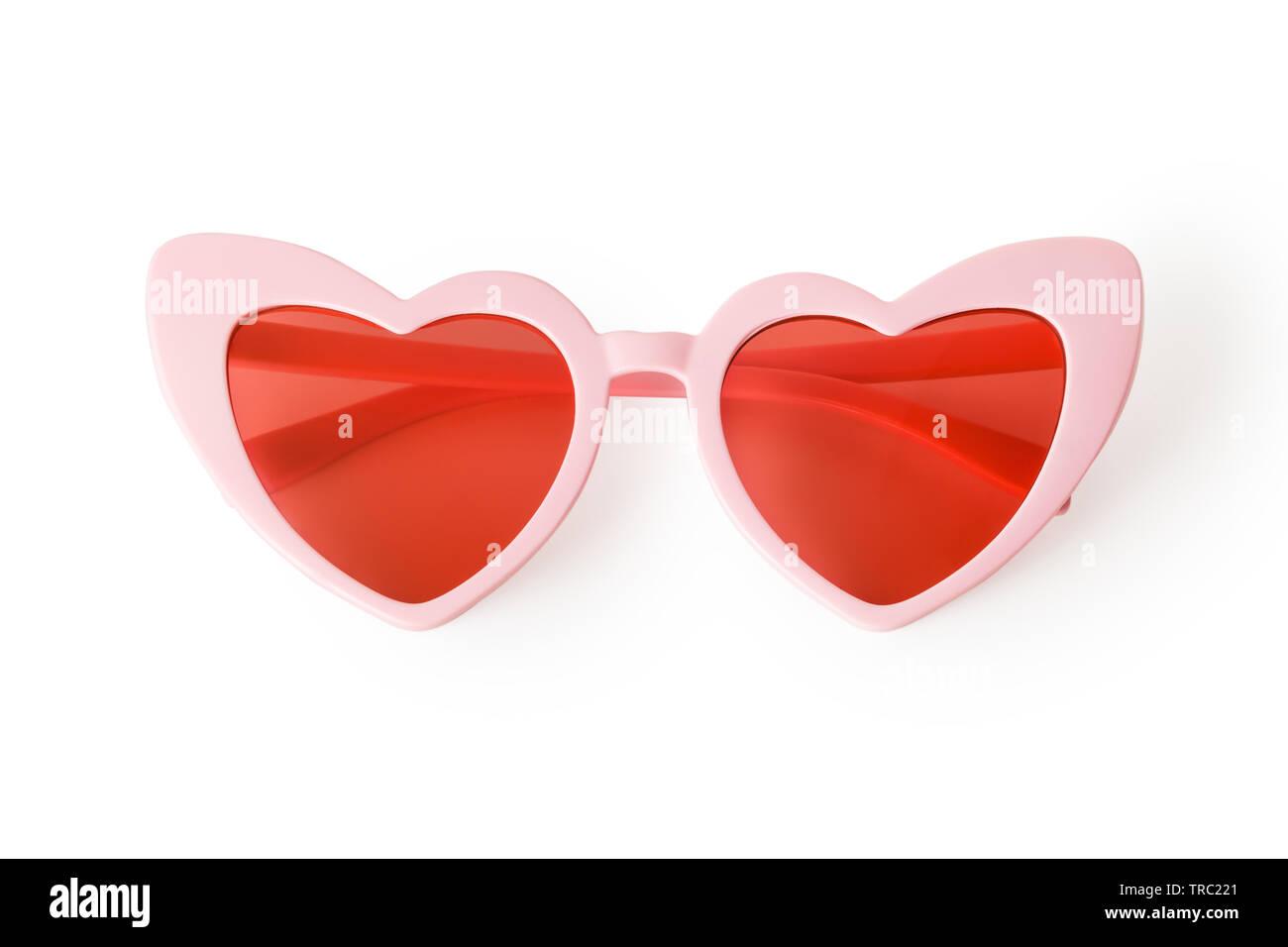 Heart shaped sunglasses isolated on white background Stock Photo - Alamy