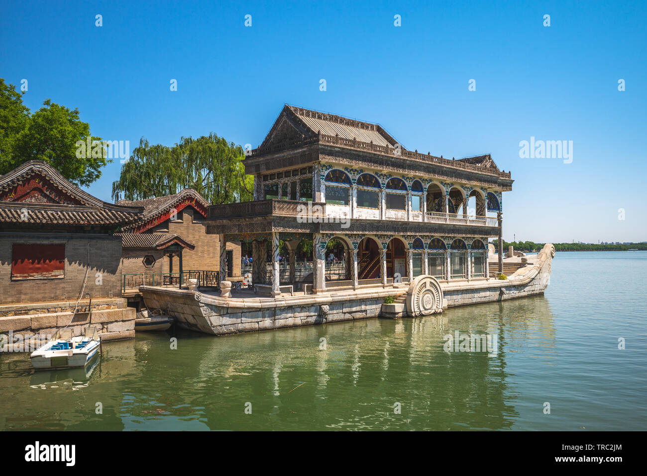 Boat of Purity and Ease in Summer Palace, beijing Stock Photo
