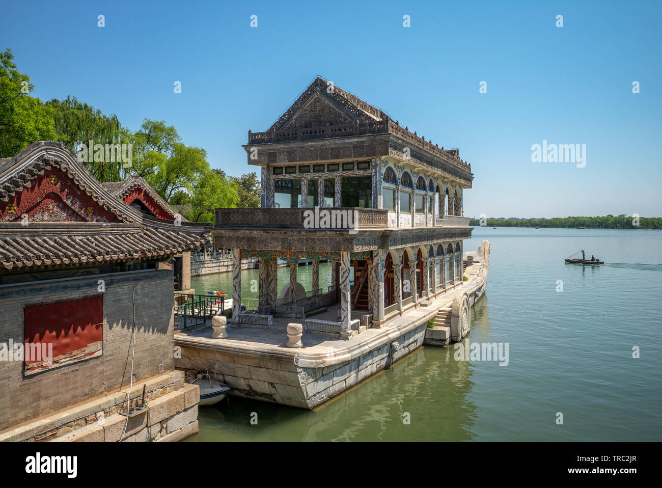 Boat of Purity and Ease in Summer Palace, beijing Stock Photo