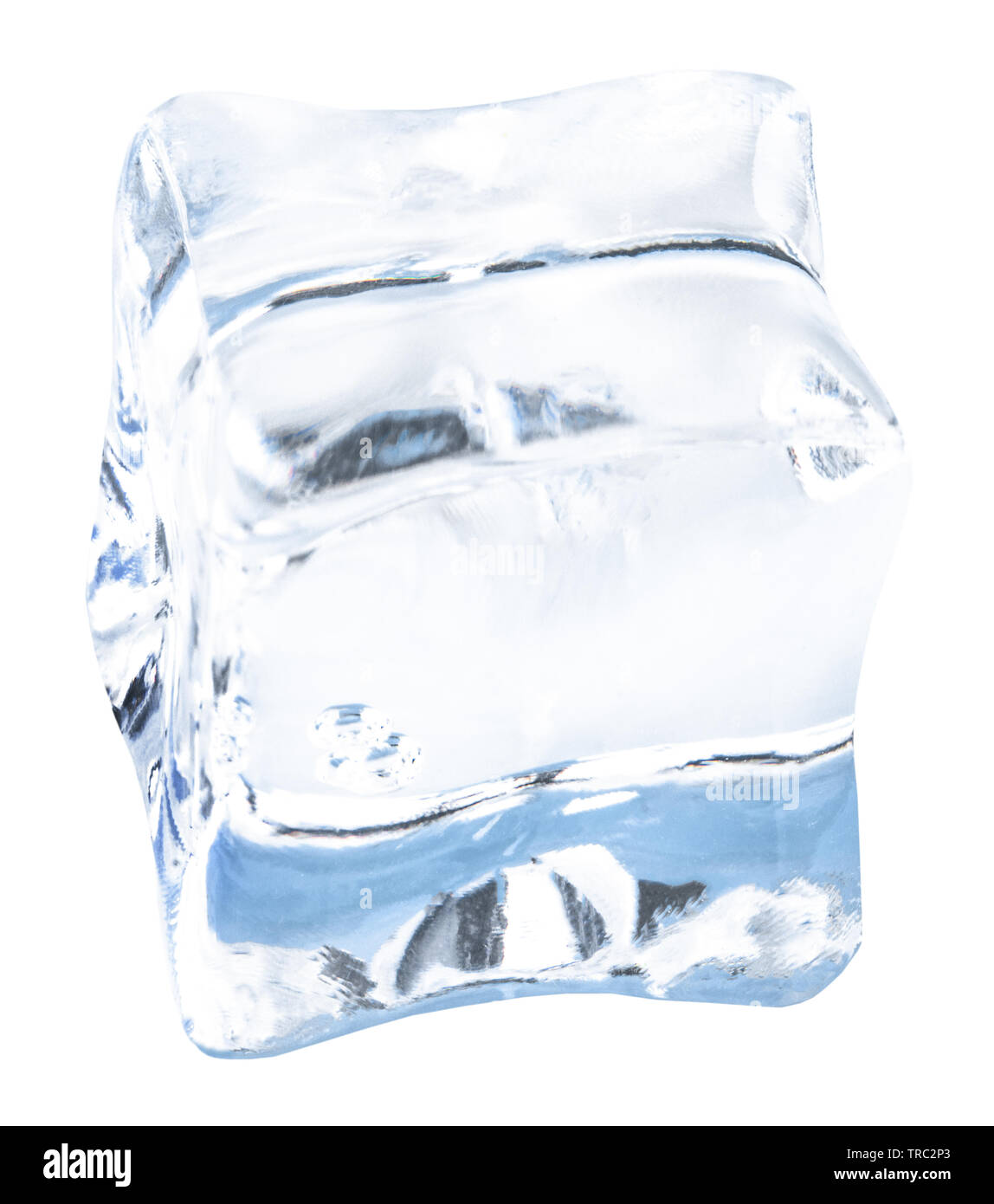 ice cubes isolated on white background. Clipping pats Stock Photo - Alamy