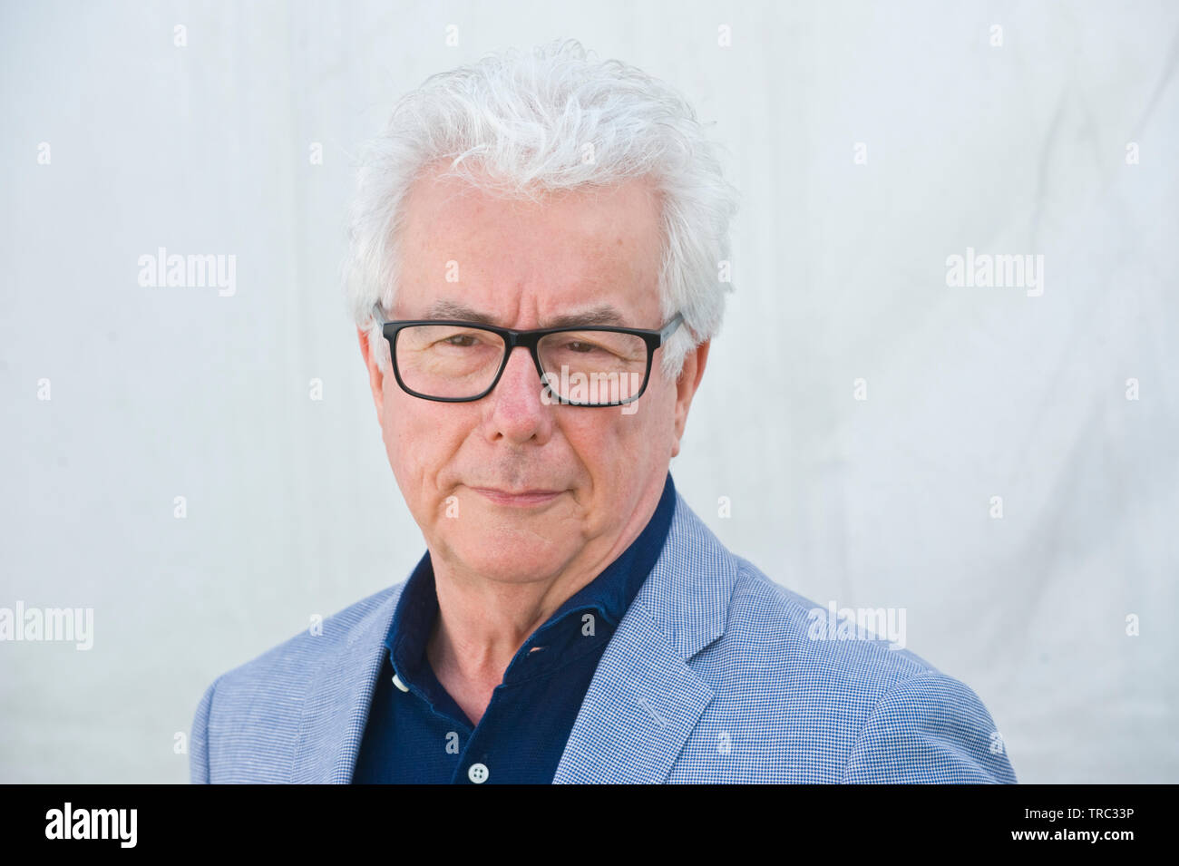 Ken Follett CBE FRSL Welsh born author pictured at Hay Festival Hay on Wye Powys Wales UK Stock Photo