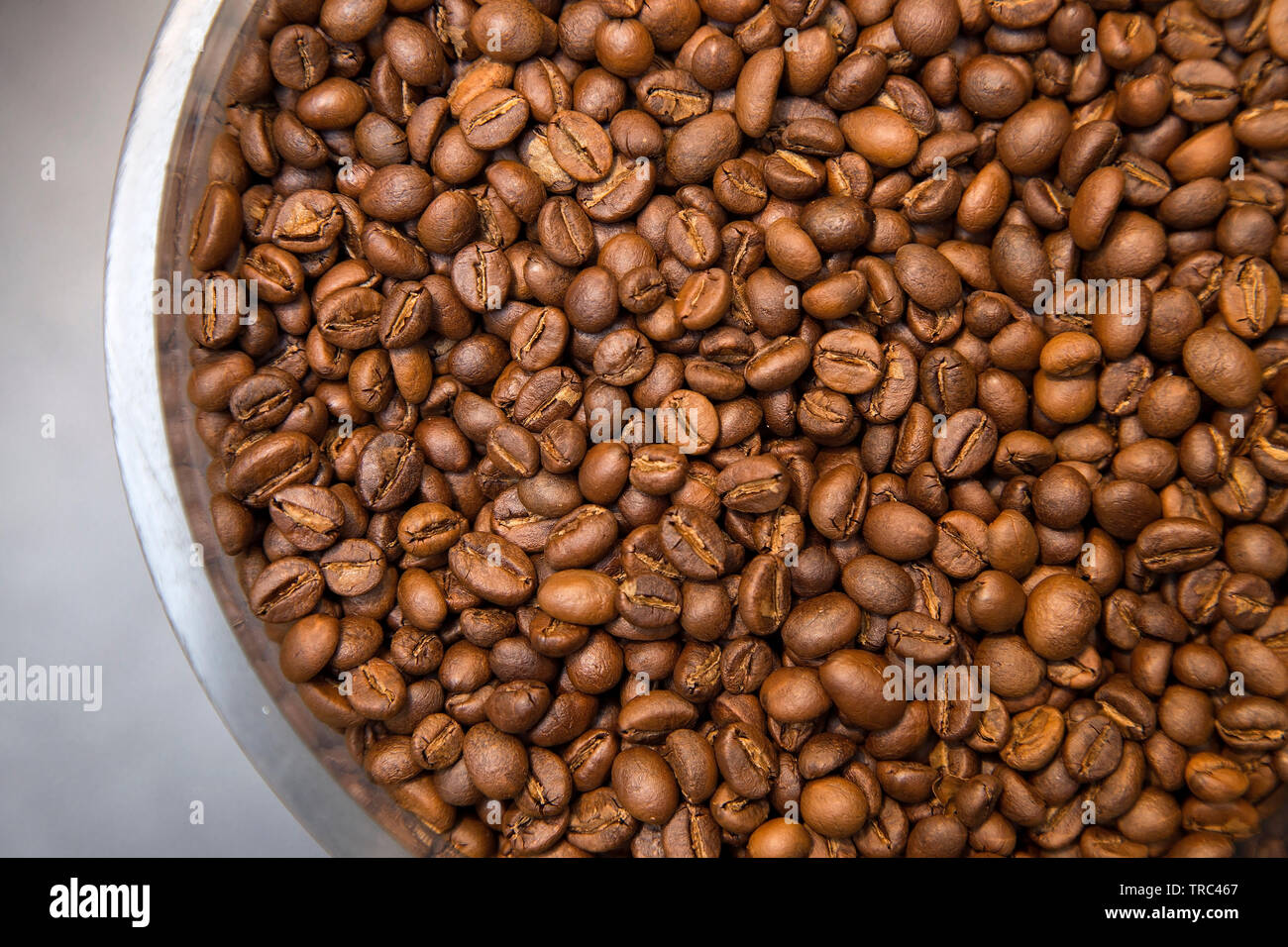 Coffee beans close up, macro Stock Photo