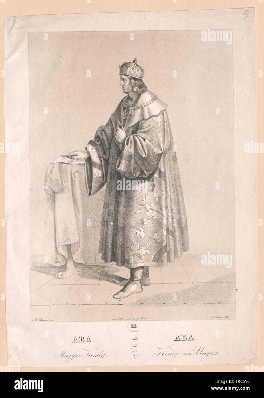 Samuel aba, King of Hungary, Additional-Rights-Clearance-Info-Not-Available Stock Photo