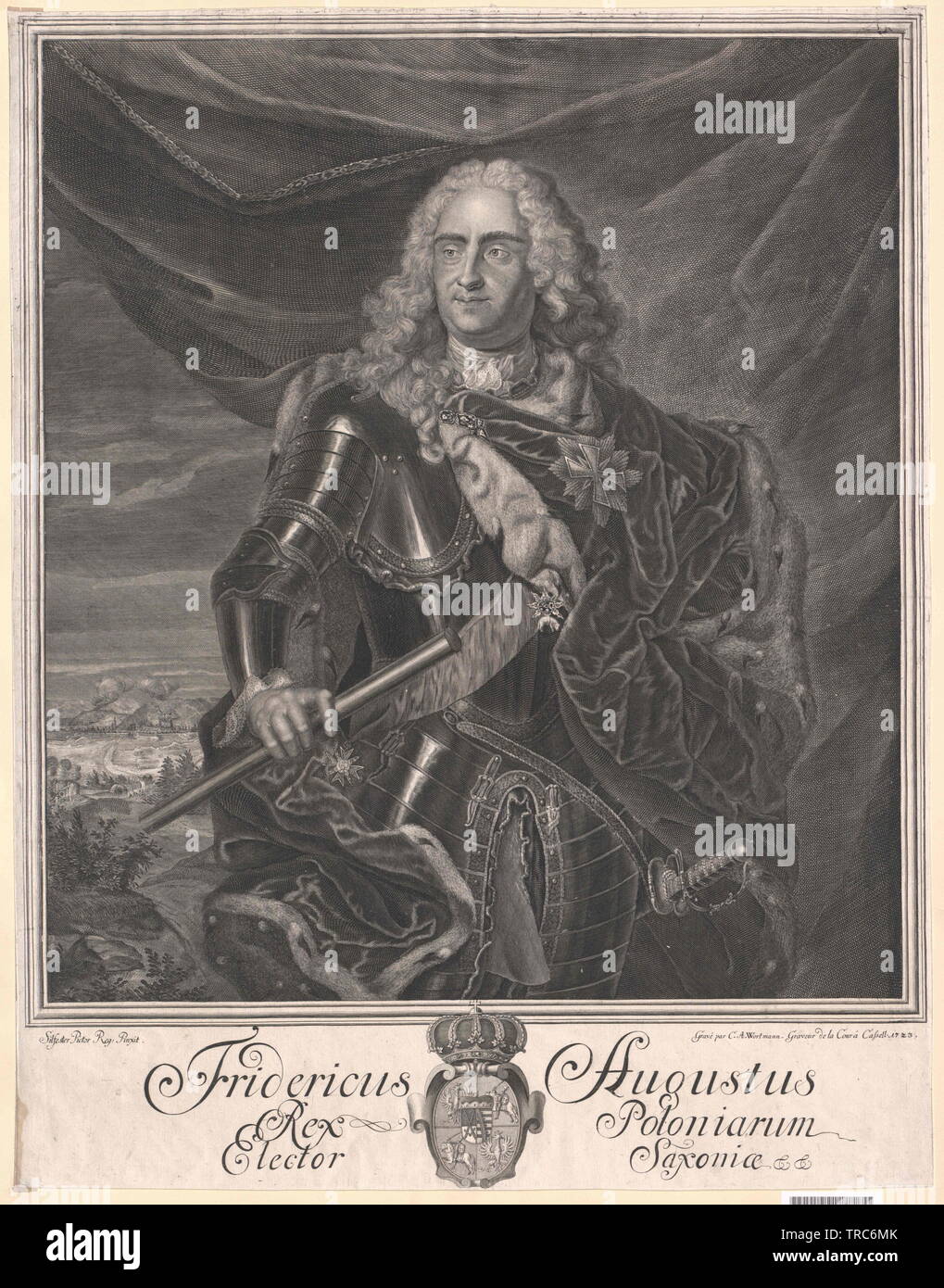 Frederick August I, Elector of Saxony, Additional-Rights-Clearance-Info-Not-Available Stock Photo