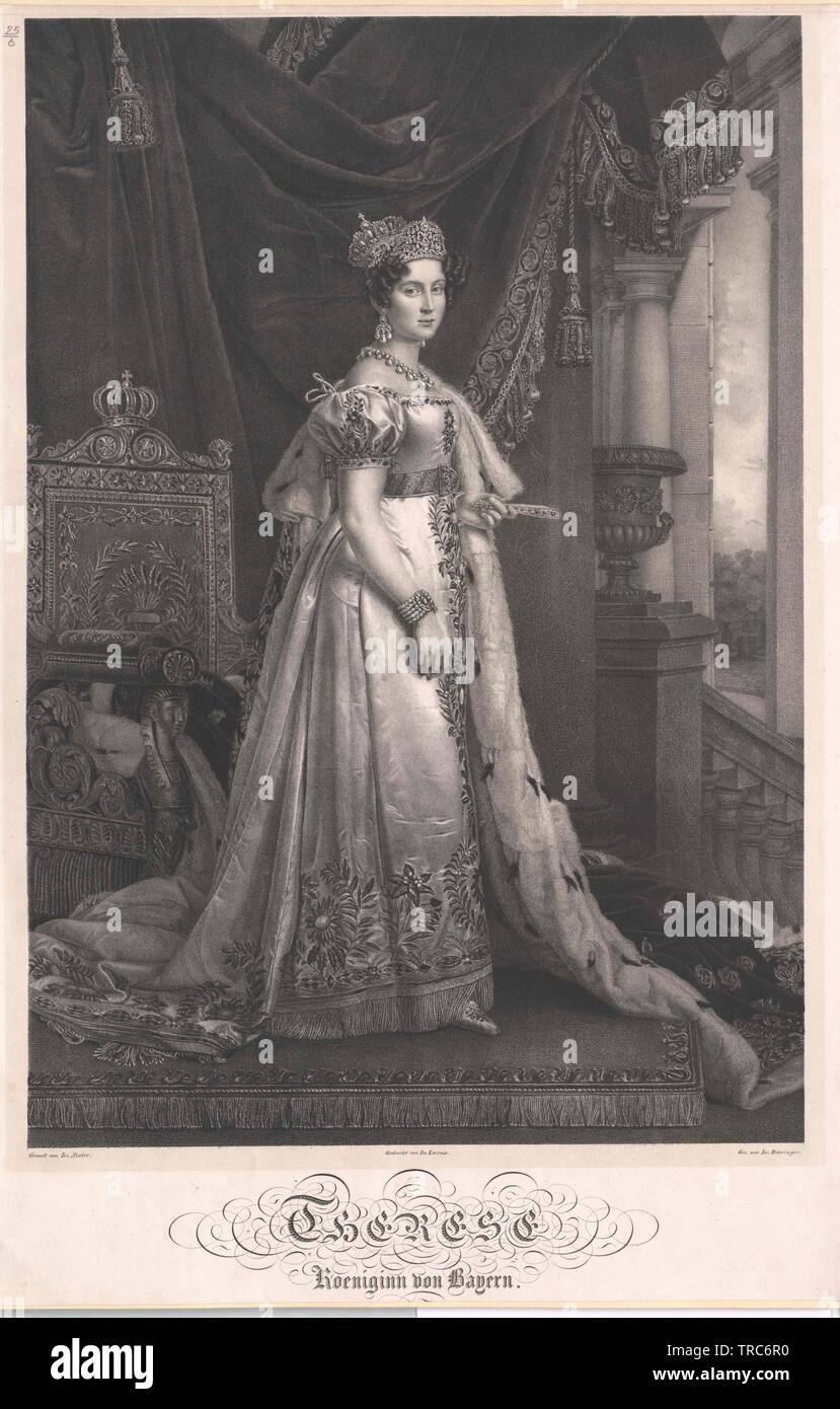 Therese, princess of Saxe-Hildburghausen, Additional-Rights-Clearance-Info-Not-Available Stock Photo