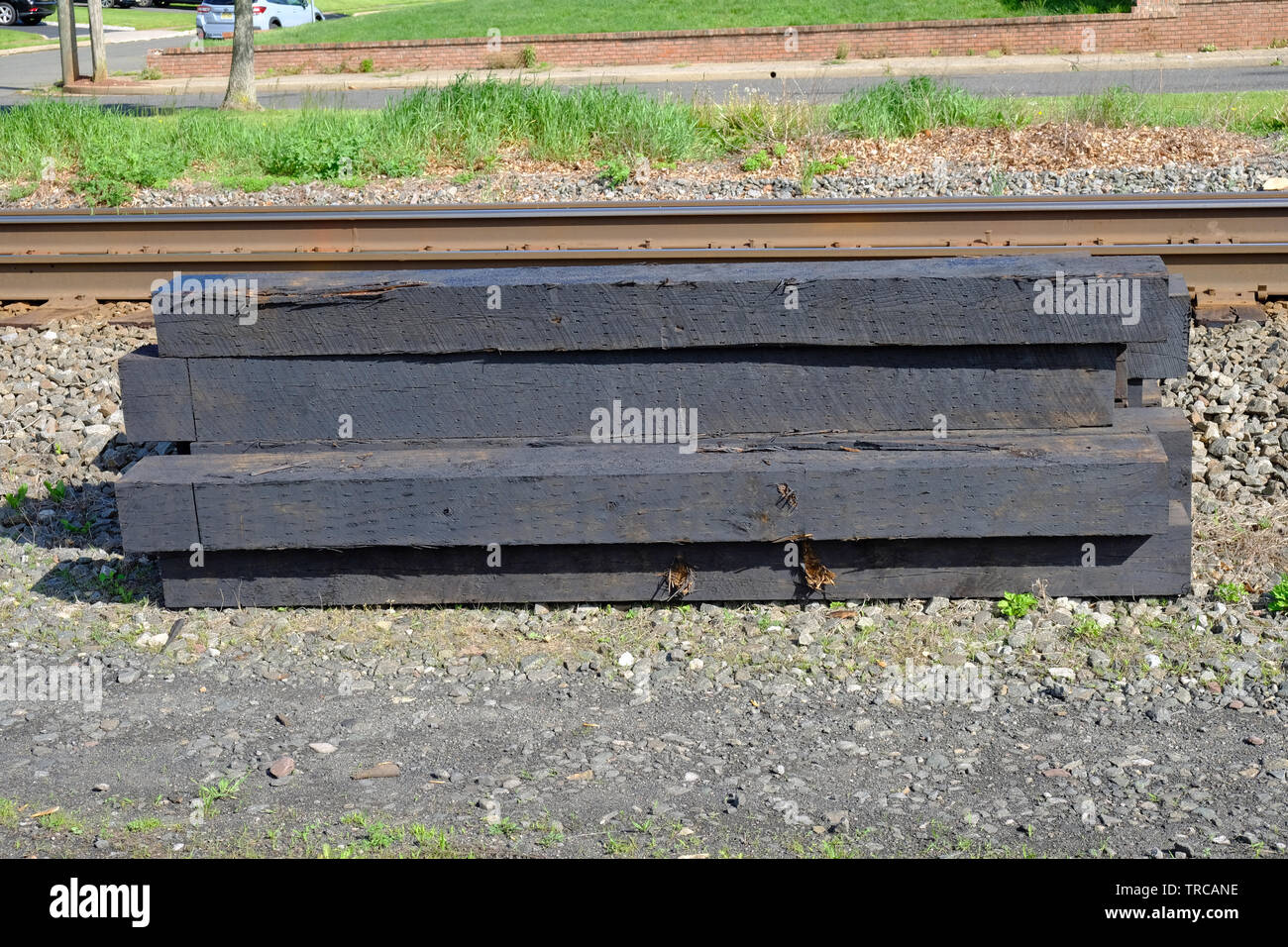 Creosote railroad ties hires stock photography and images Alamy