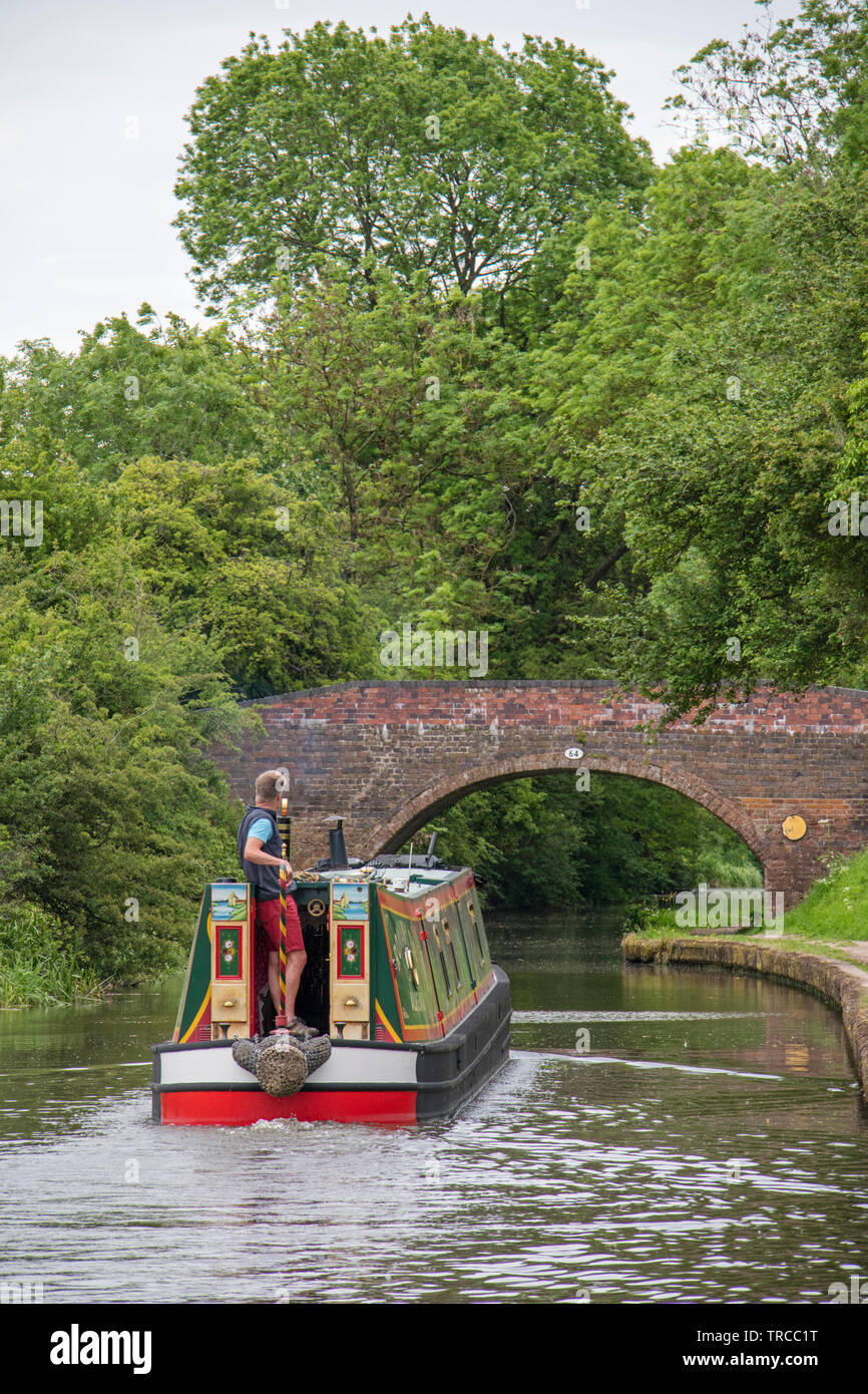 Grand Union Canal near Lapworth, Warwickshire, England, UK Stock Photo