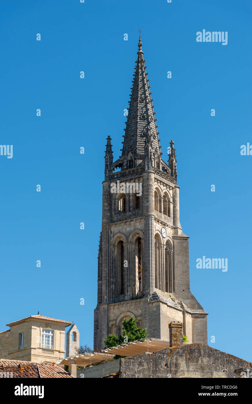 Saint Emilion, near Bordeaux in France (Gironde) Stock Photo