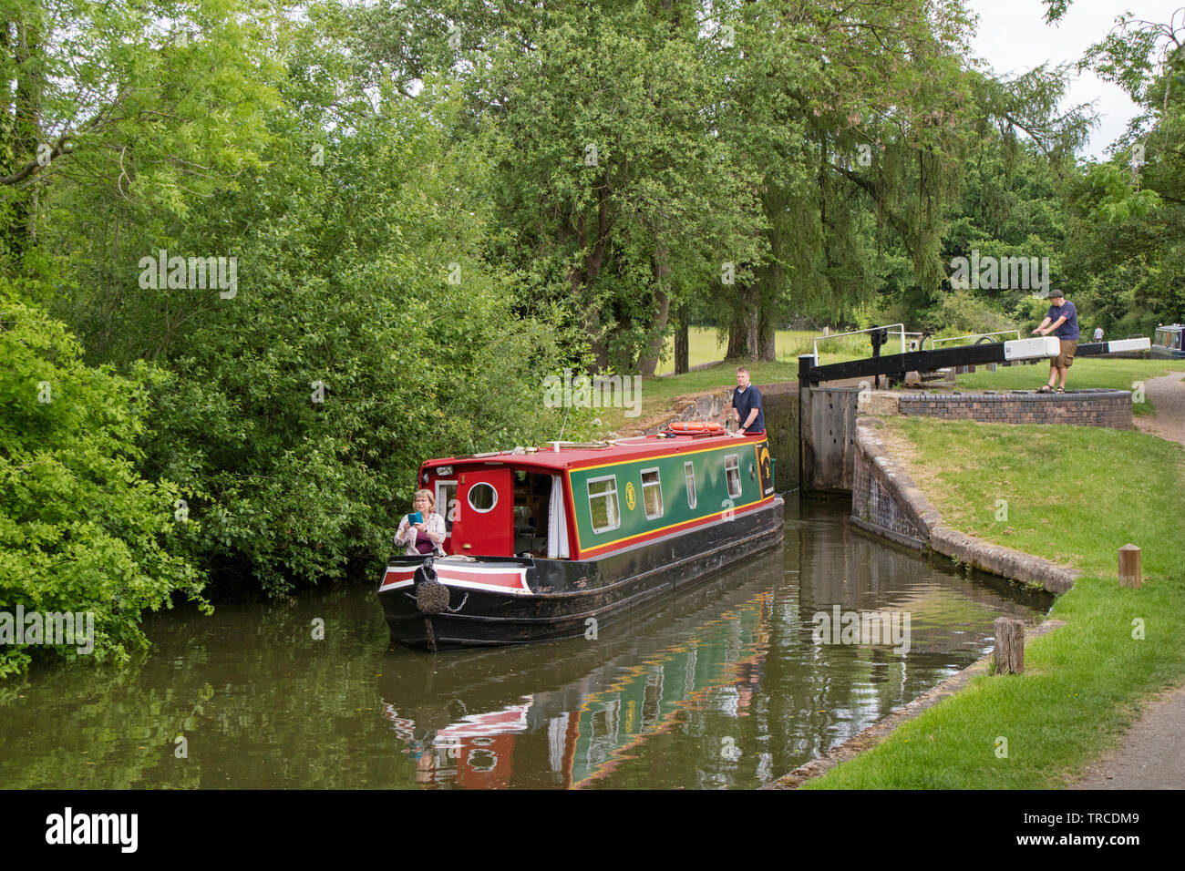 Stratford upon Avon Canal between Lapworth and Lowsonford, Warwickshire, England, UK Stock Photo