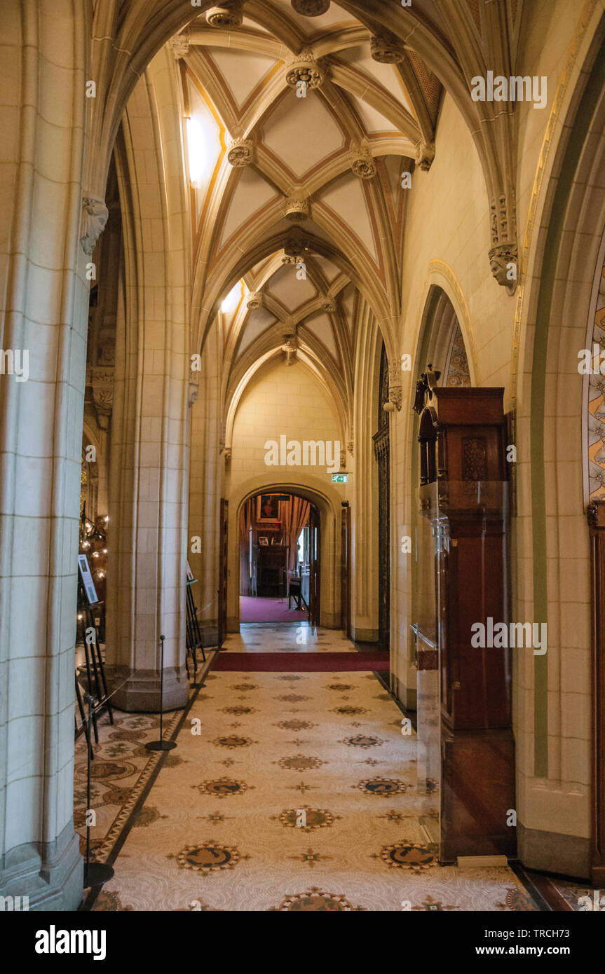 Lobby And Ceiling In De Haar Castle Hallway A Richly Decorated Gothic Style Building Near The City Of Utrecht In Netherlands Stock Photo Alamy