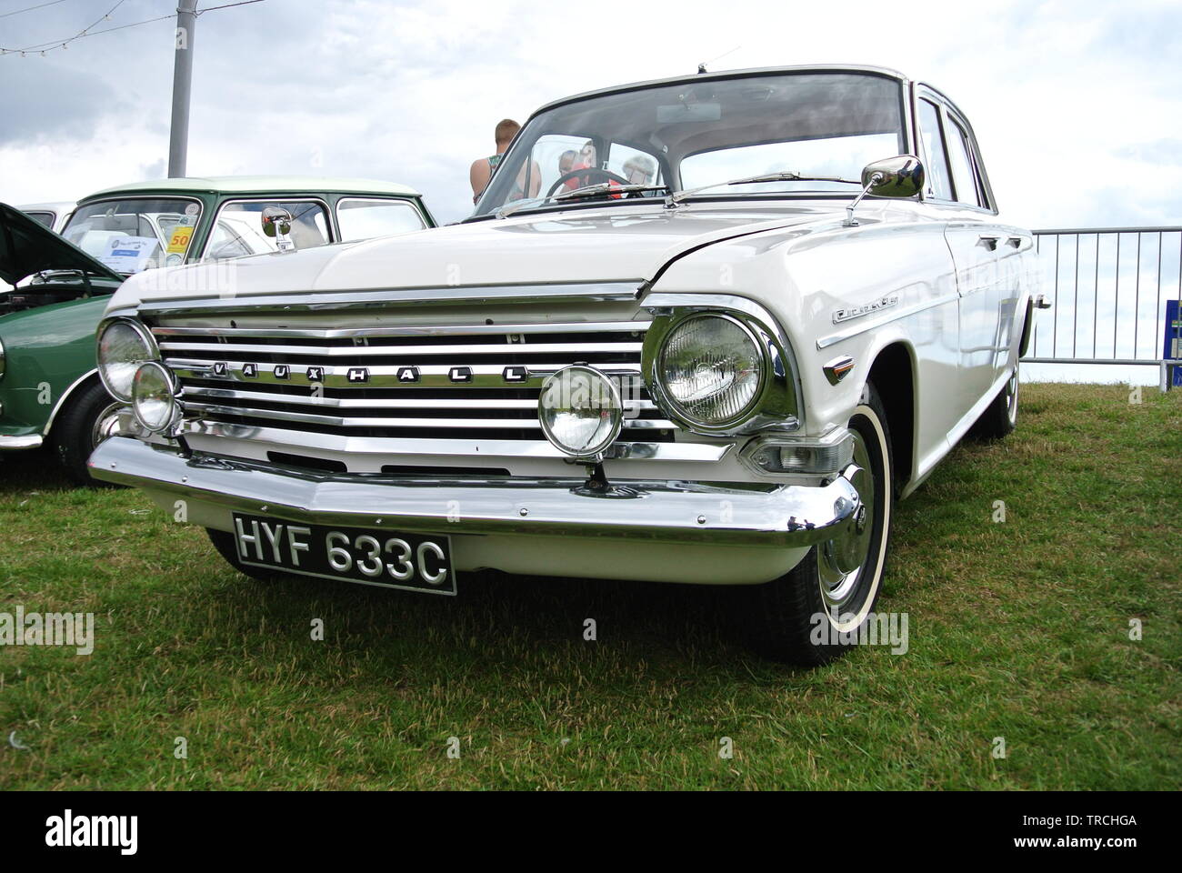 A 1965 Vauxhall Cresta car parked up at Riviera classic car show, Paignton, Devon, England. UK. Stock Photo