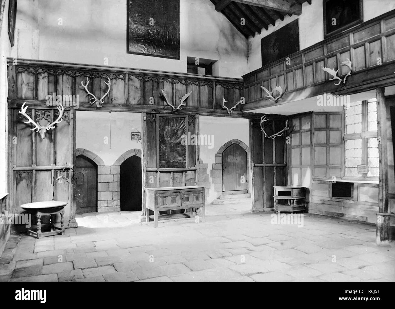 Banqueting Hall and Screen's Passage, Haddon Hall, Derbyshire. Photo