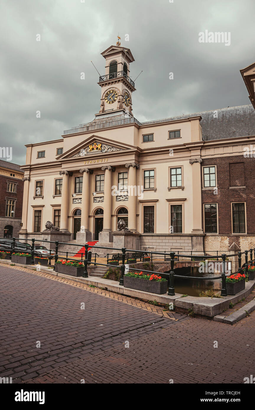 Square Important Building Square with the Neoclassical facade of the City Hall building in ...