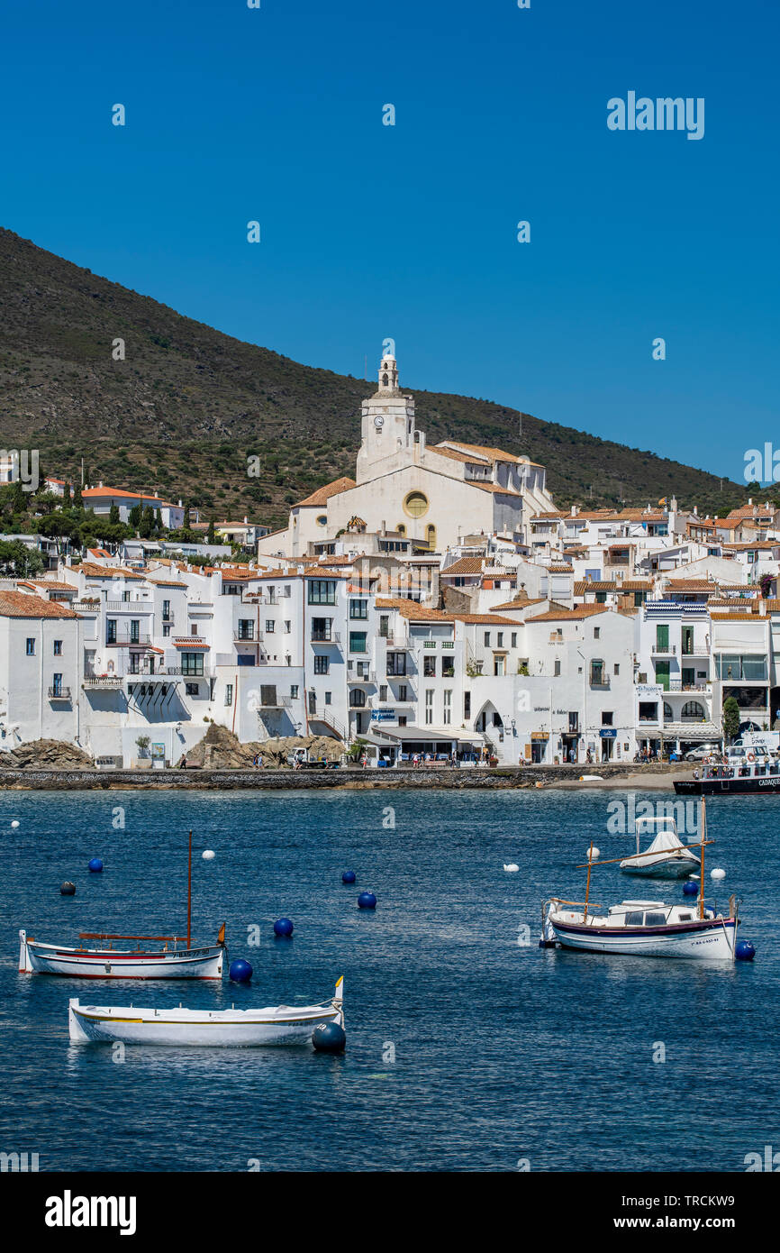 barque de pêche à Cadaqués, Costa Brava, Espagne Stock Photo