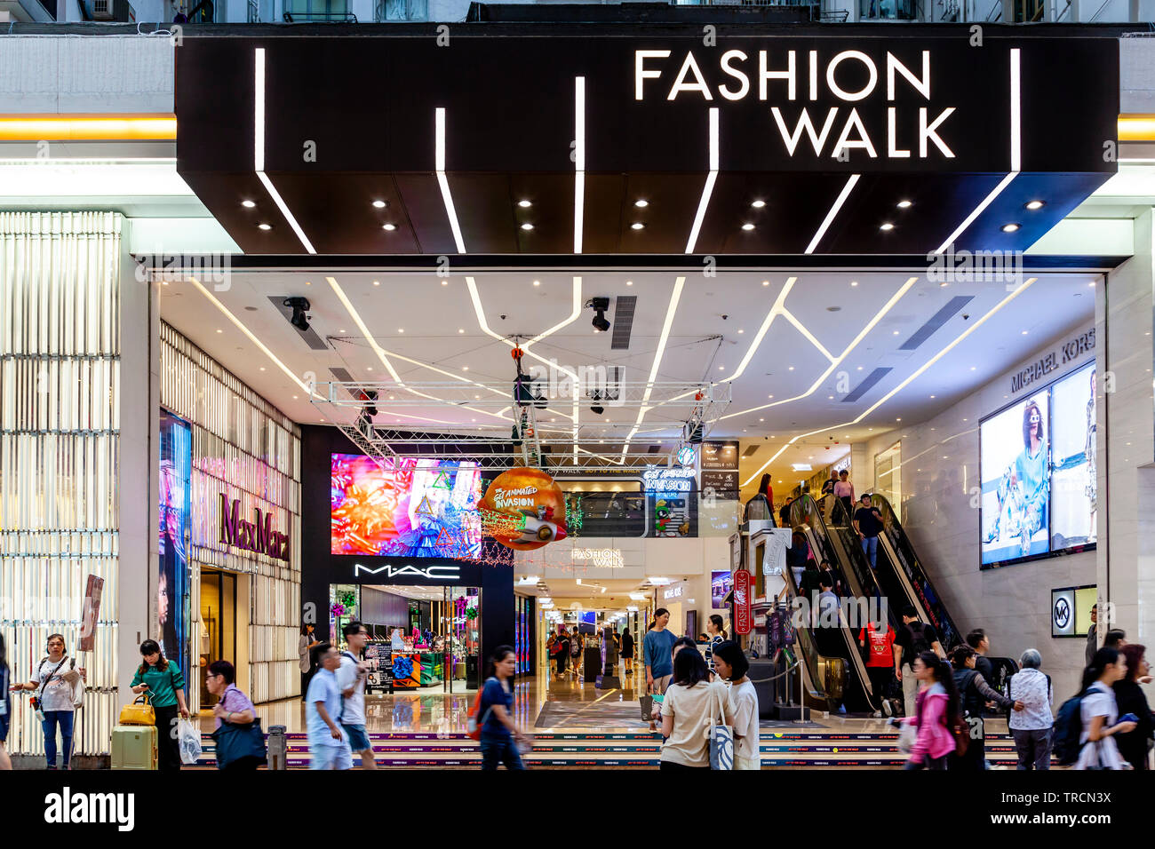 Fashion Walk Shopping Mall, Causeway Bay, Hong Kong, China Stock Photo - Alamy