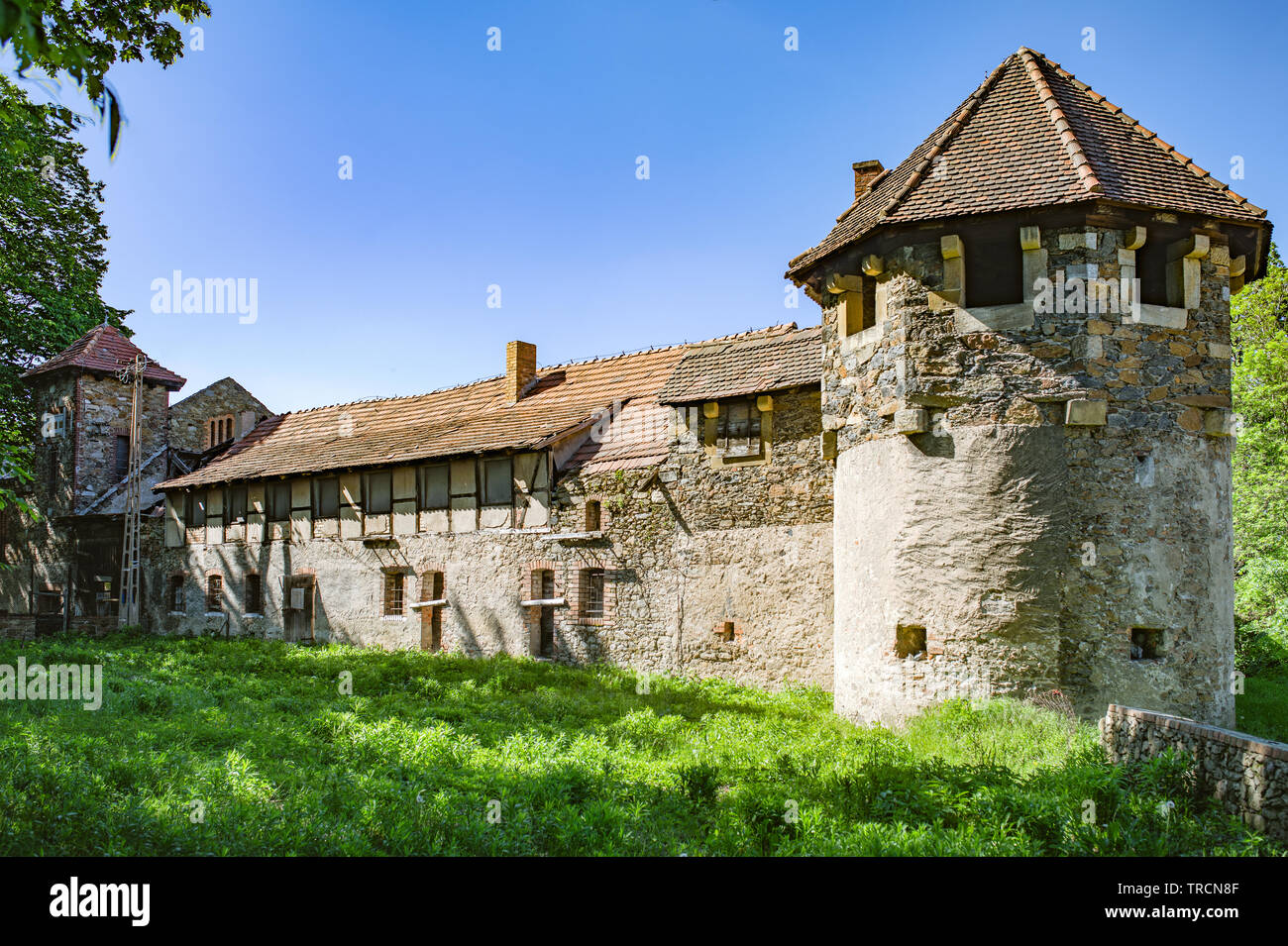 Czocha Castle from outside, lower silesian voivodeship. Landmarks in Poland. Stock Photo