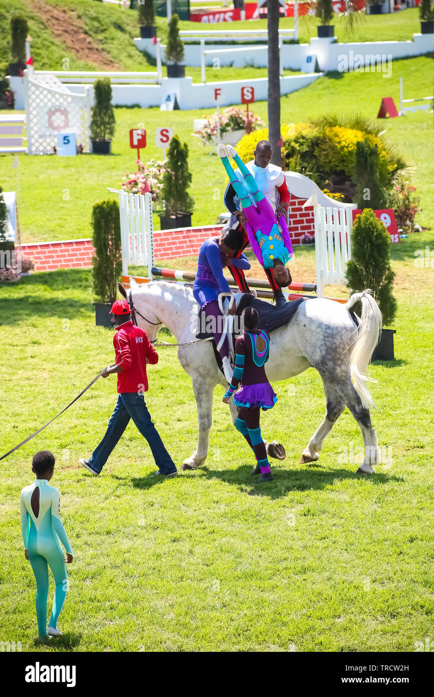 Johannesburg, South Africa October 08 2011 Equestrian Show Jumping and Horse Riding display