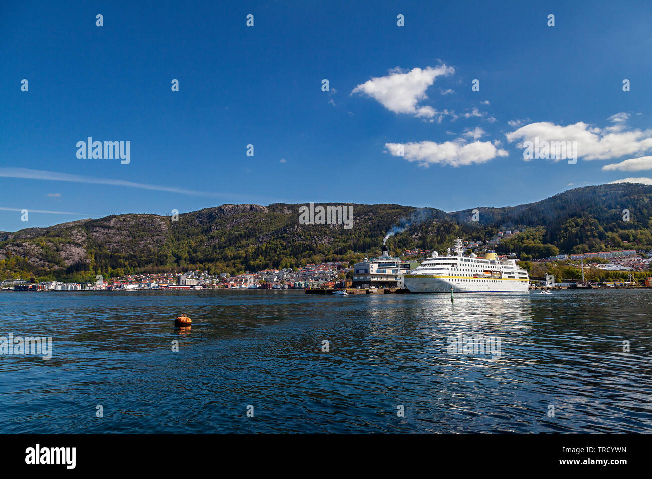Cruise ship Hamburg moored at the terminal Skolten in the port of ...