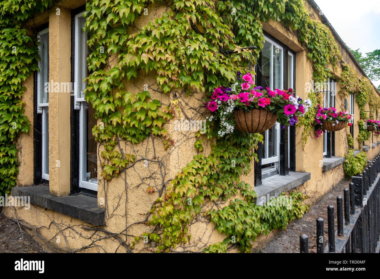 Dunraven Arms Hotel in Adare, Ireland - Considered One of Ireland's Prettiest Towns Stock Photo