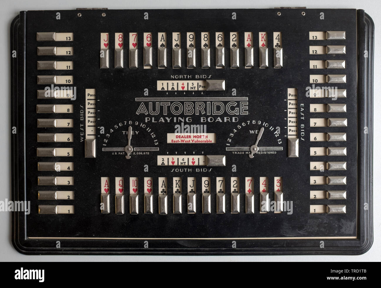 Auto Bridge Vintage Autobridge Playing Board Stock Photo - Alamy