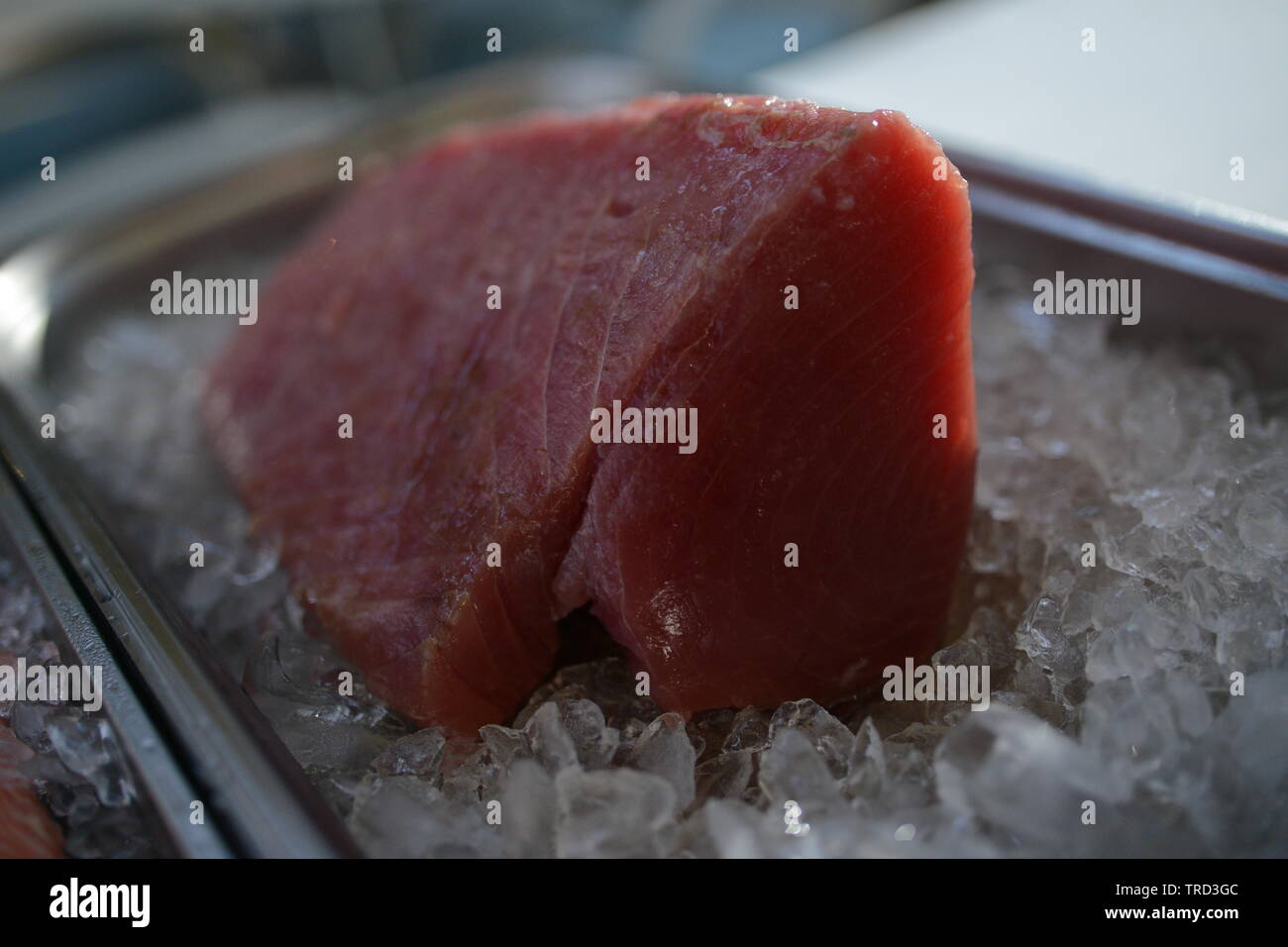 Raw meat in the freezer Stock Photo Alamy