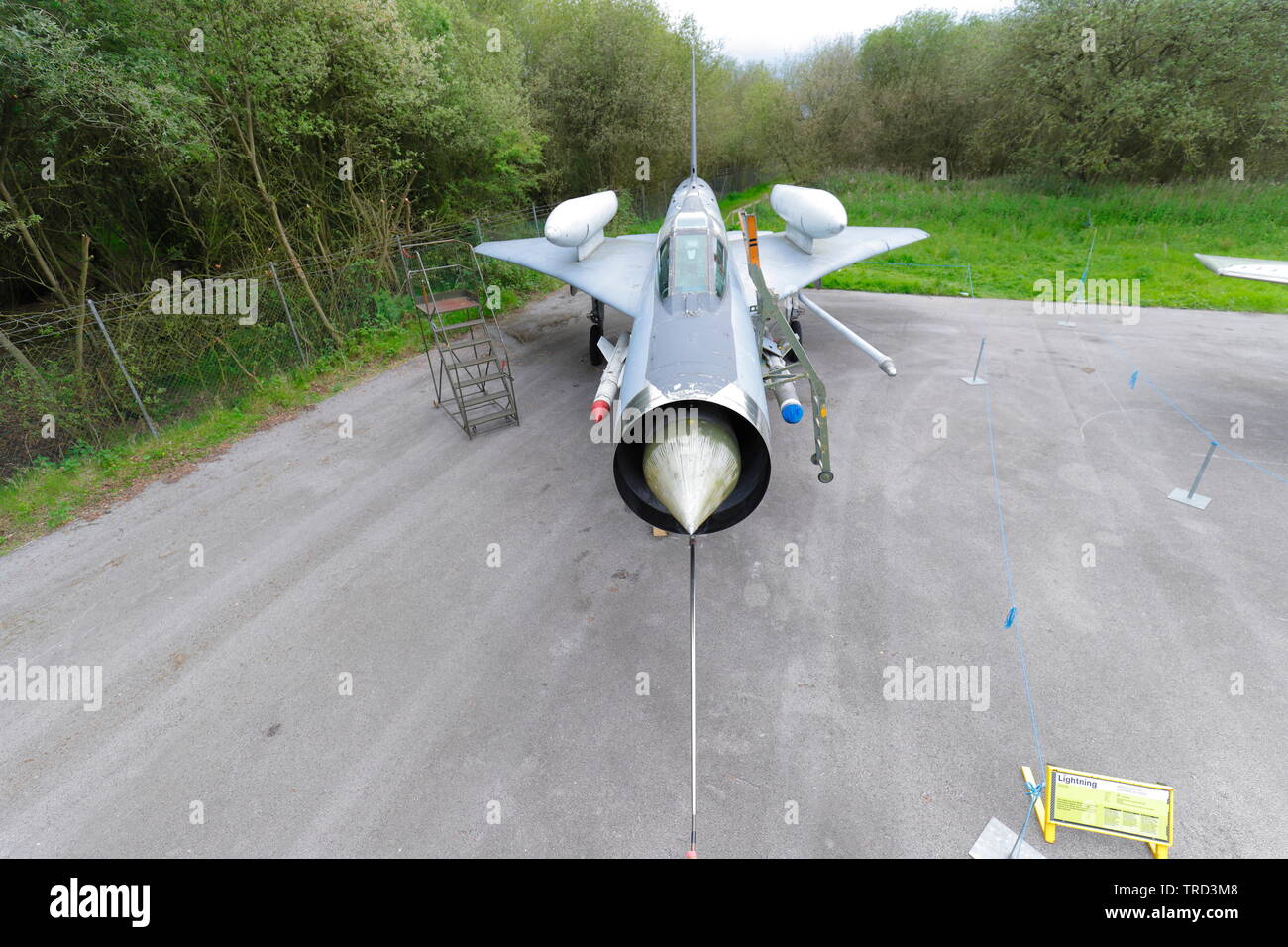 F6 Lightning at Yorkshire Air Museum in Elvington. Stock Photo