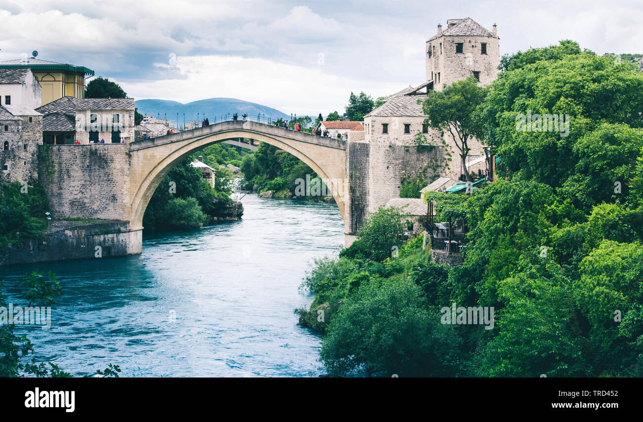 View of Mostar city in Bosnia and Herzegovina Stock Photo - Alamy