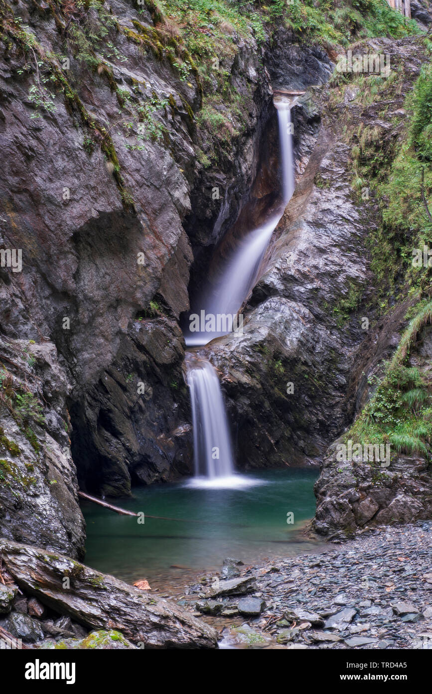 Gorges De La Diosaz, picturesque village of Servoz, Chamonix Valley, French Alps, Savoy, France Stock Photo