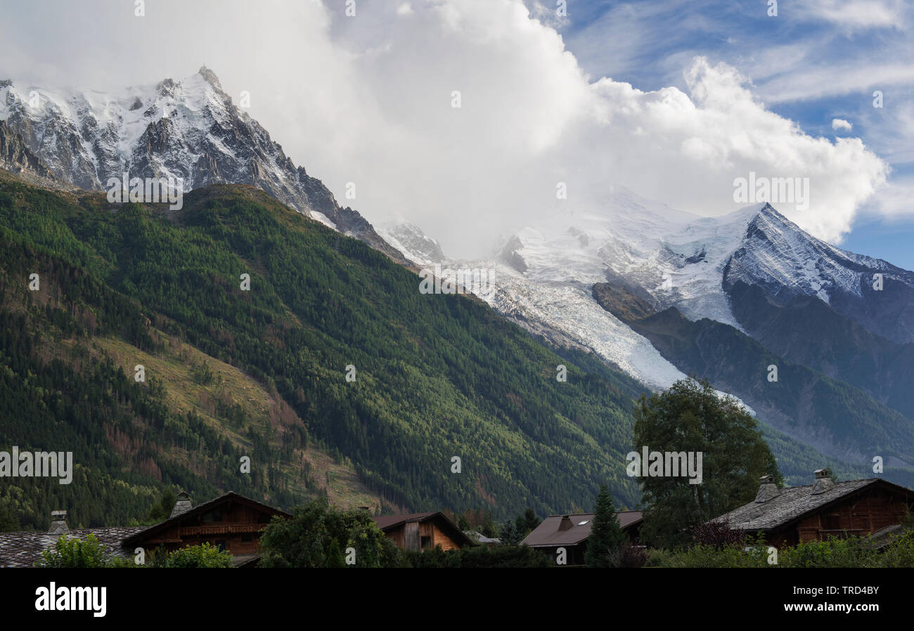 Aiguille du Midi - Chamonix Mont Blanc, Chamonix, French Alps, Savoy, France, Europe Stock Photo