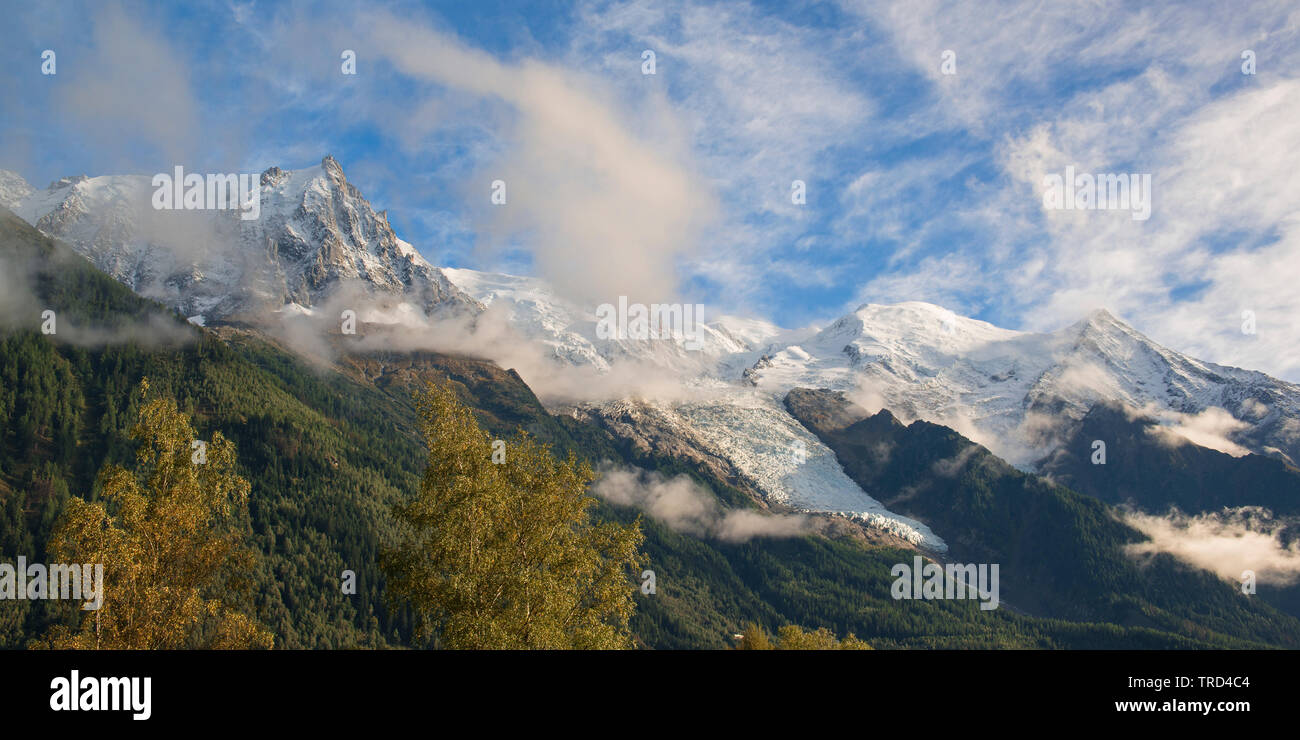 Aiguille du Midi - Chamonix Mont Blanc, Chamonix, French Alps, Savoy, France, Europe Stock Photo