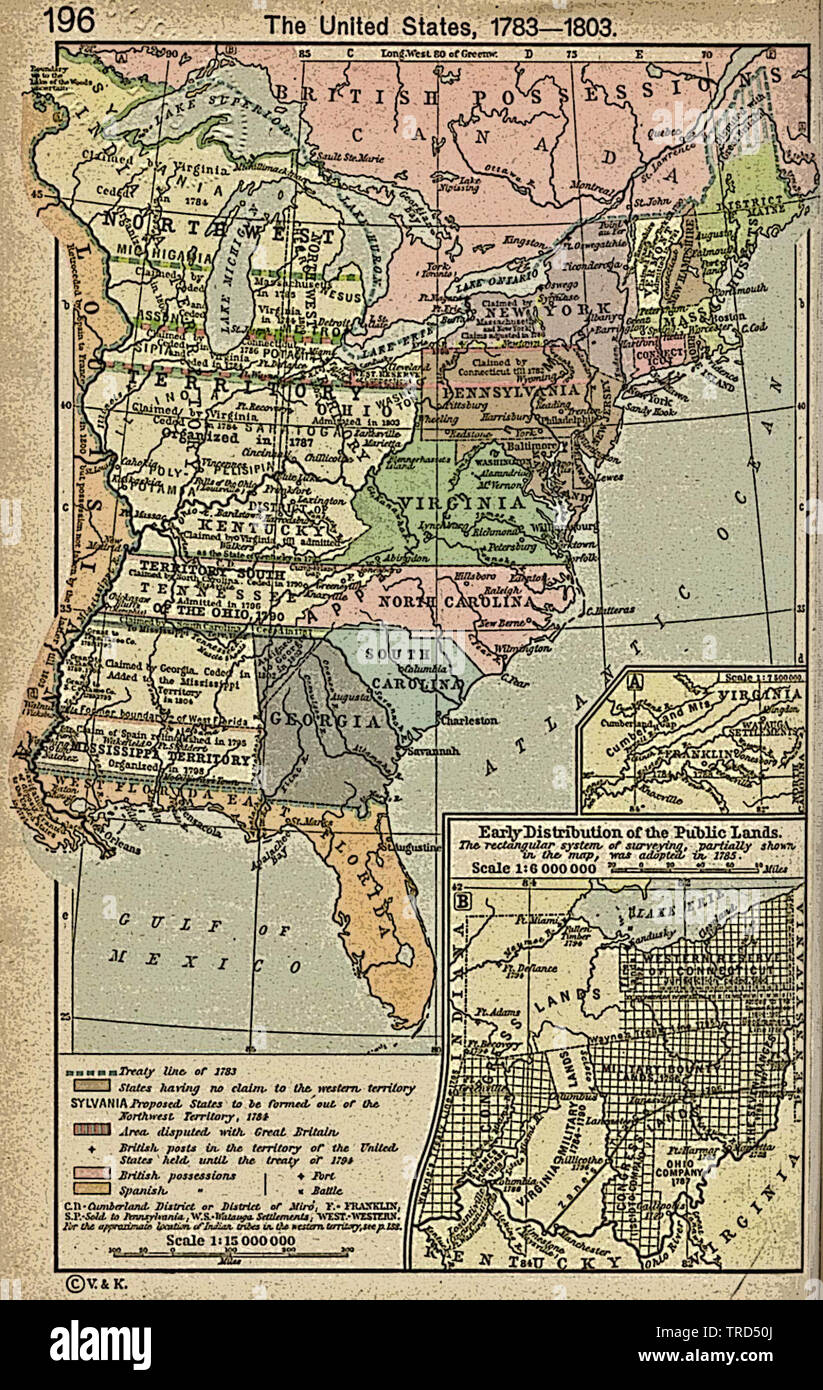 1783 map hi-res stock photography and images - Alamy