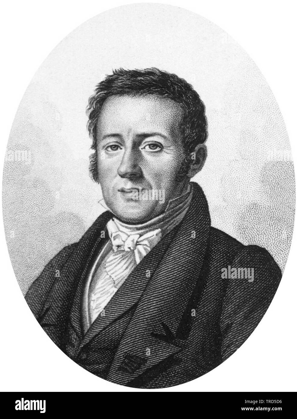 René Primevère Lesson (20 March 1794 - 28 April 1849) Stock Photo