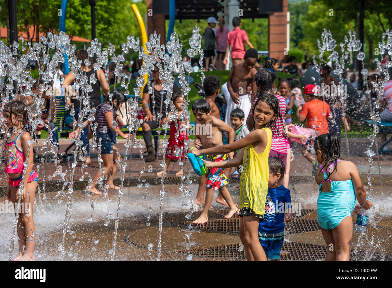Splash Pad at the Mall of the largest mall in the state of