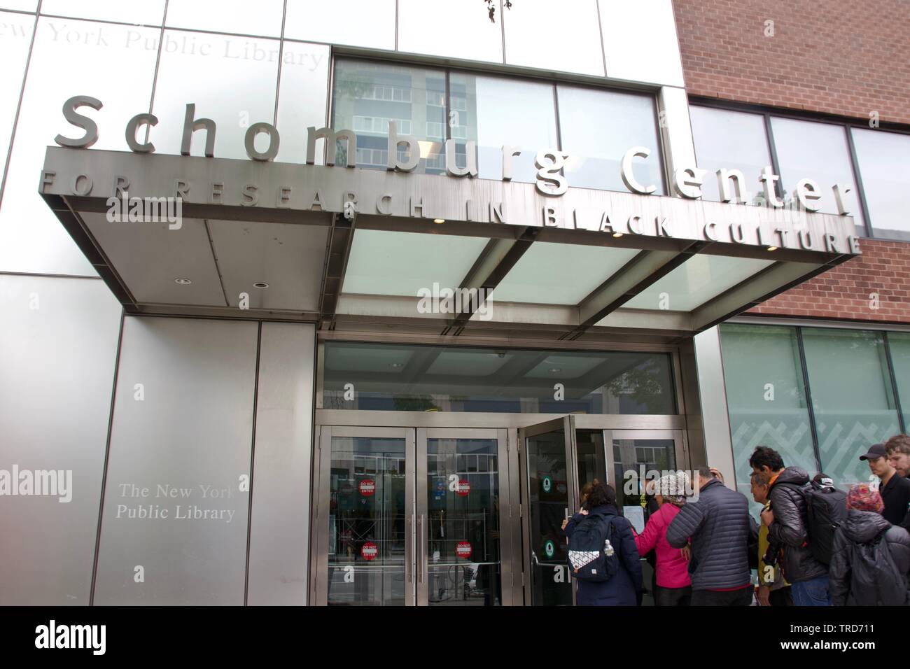 Schomburg Center for Research in Black Culture is a research library of the New York Public Library in Harlem Stock Photo