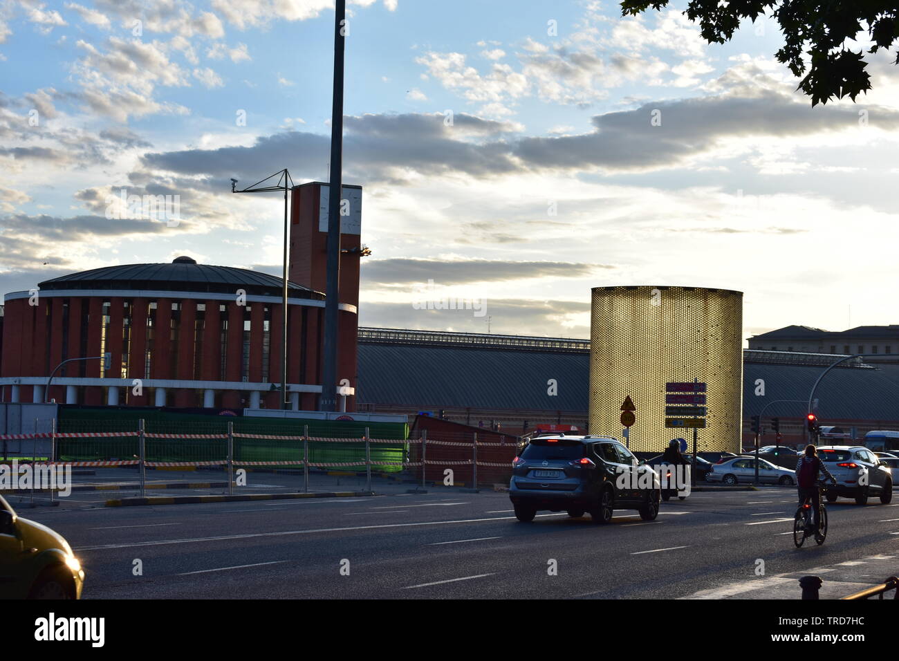 Photo of highway aside Madrid's monument M-11 Stock Photo