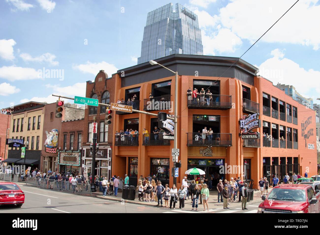 Honky Tonk Central is a three story bar on Broadway, Nashville
