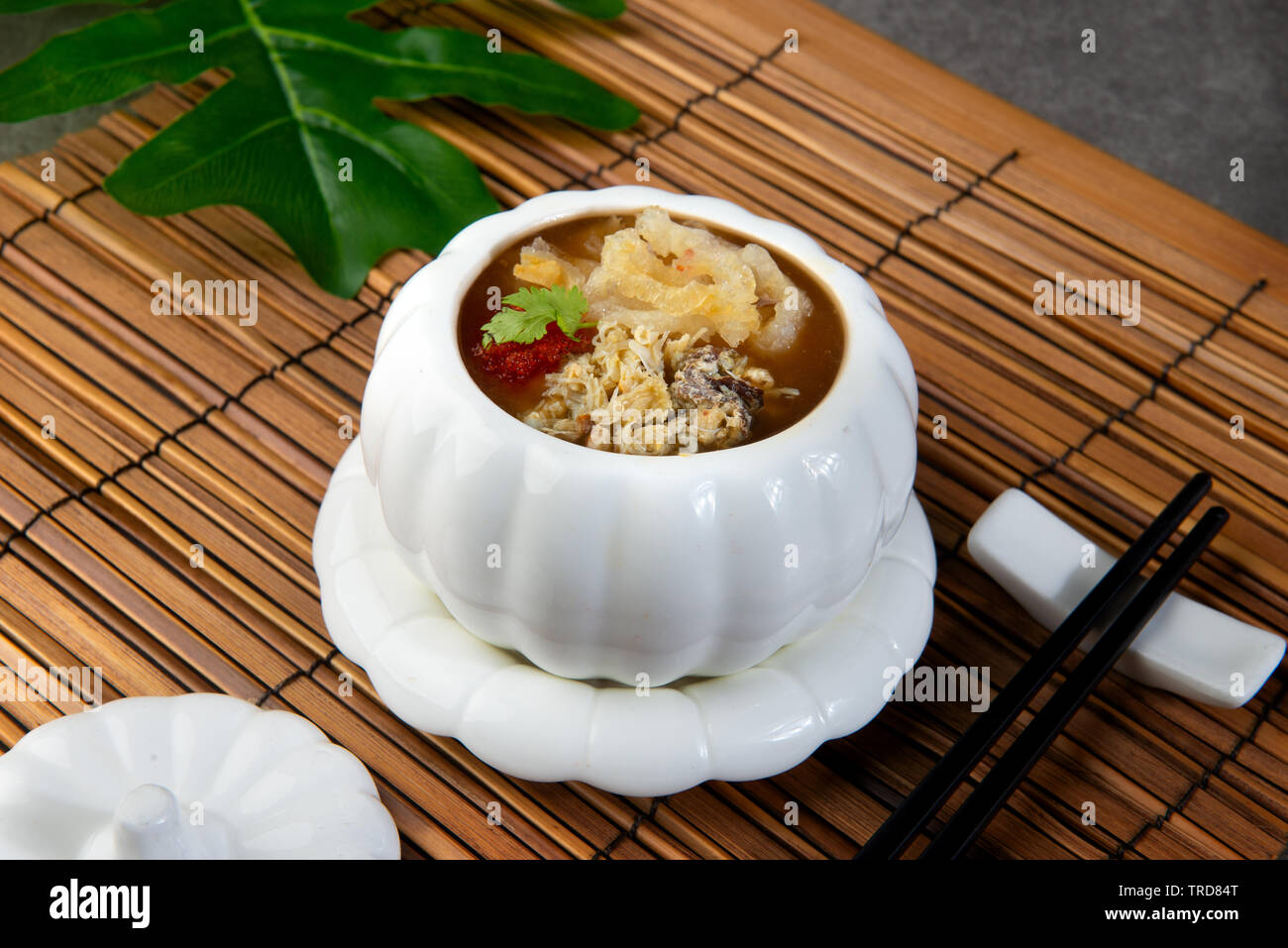 Chinese traditional nourishing health soup Stock Photo
