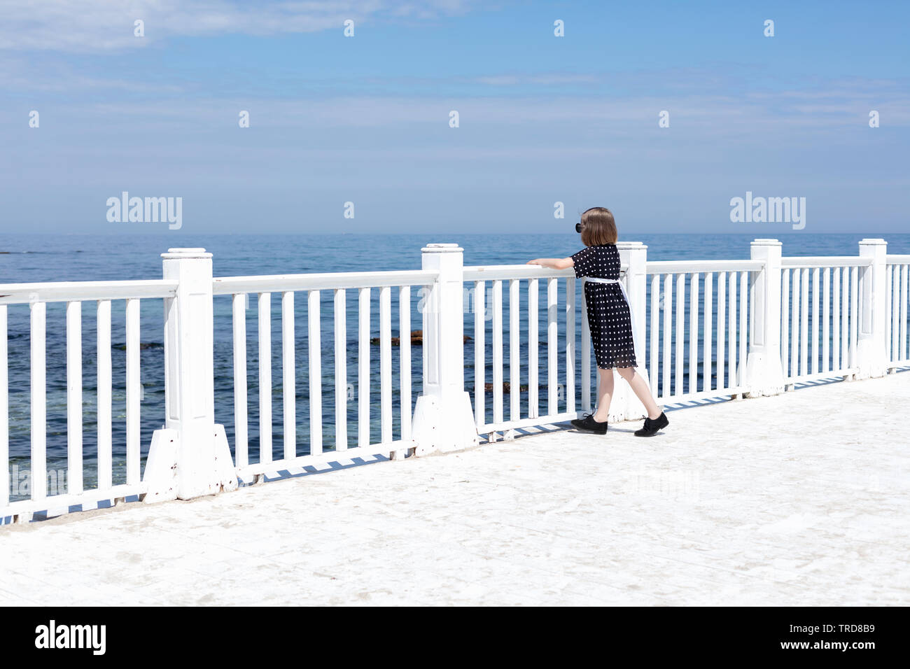 coast black and white polka dot dress