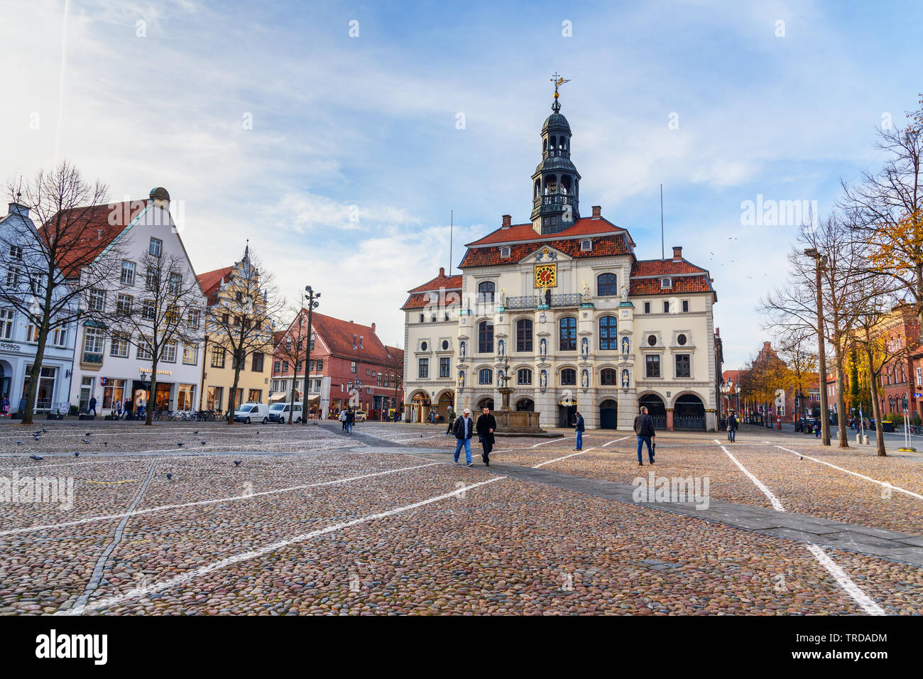 Luneburg, Germany - November 06, 2018: Town hall or Rathaus in Luneburg Stock Photo